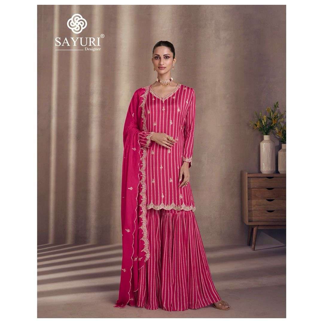 SAYURI DESIGNER TIARA HEAVY DESIGNER PARTY WEAR SUIT