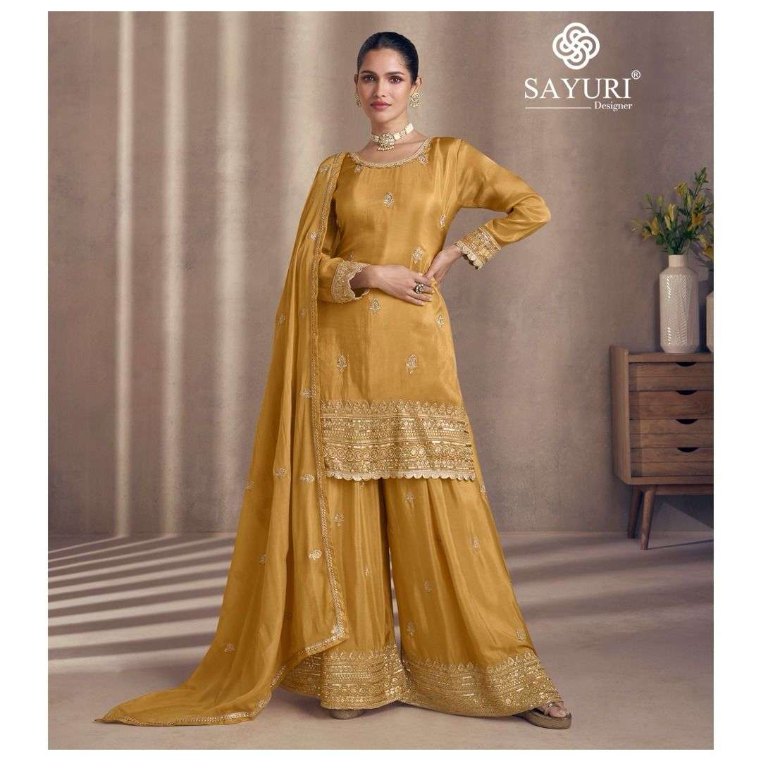 SAYURI DESIGNER TIARA HEAVY DESIGNER PARTY WEAR SUIT