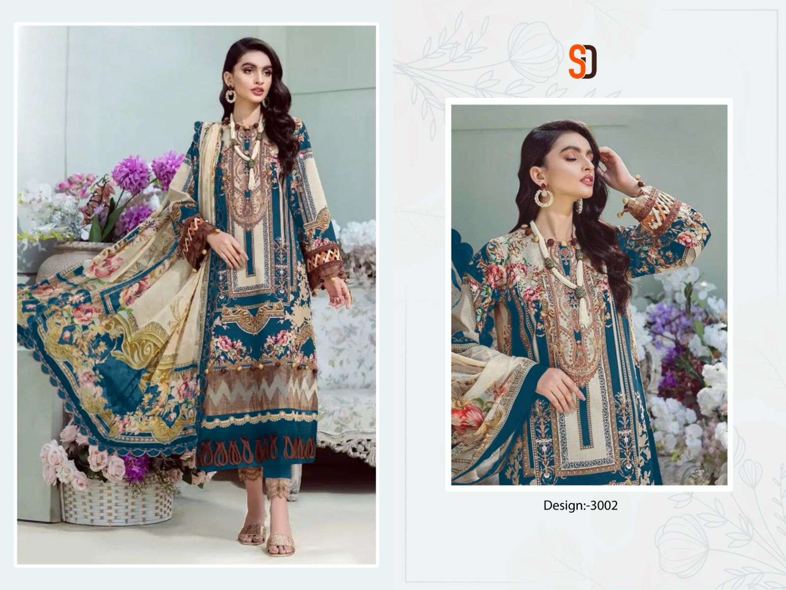 SHARADDHA DESIGNER BLISS VOL 3 LAWN COTTON SUIT