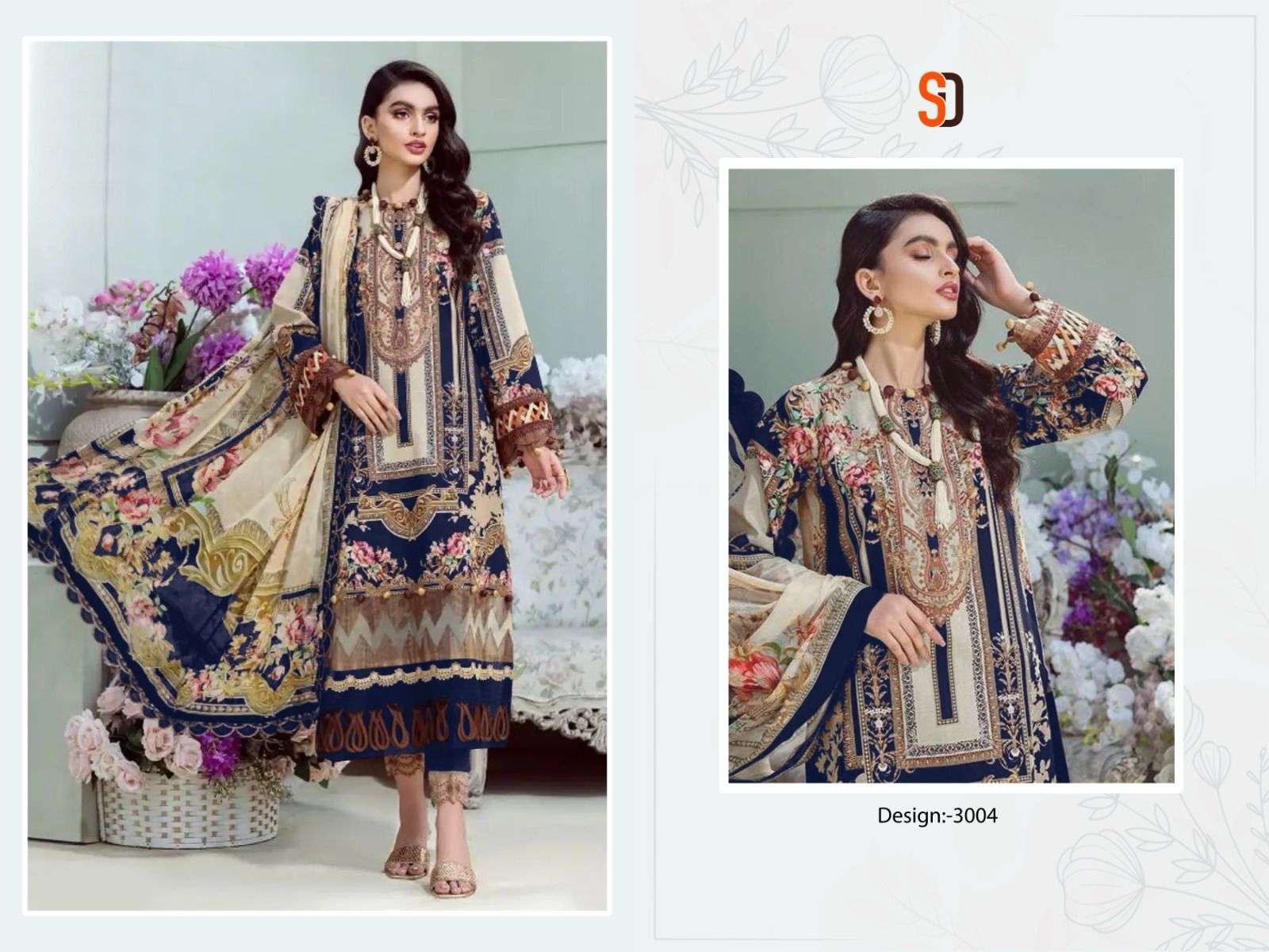 SHARADDHA DESIGNER BLISS VOL 3 LAWN COTTON SUIT