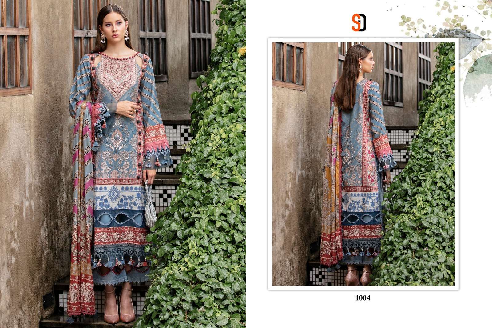 SHARADDHA DESIGNER NEEDLE WONDER VOL 1 LAWN COTTON SUIT