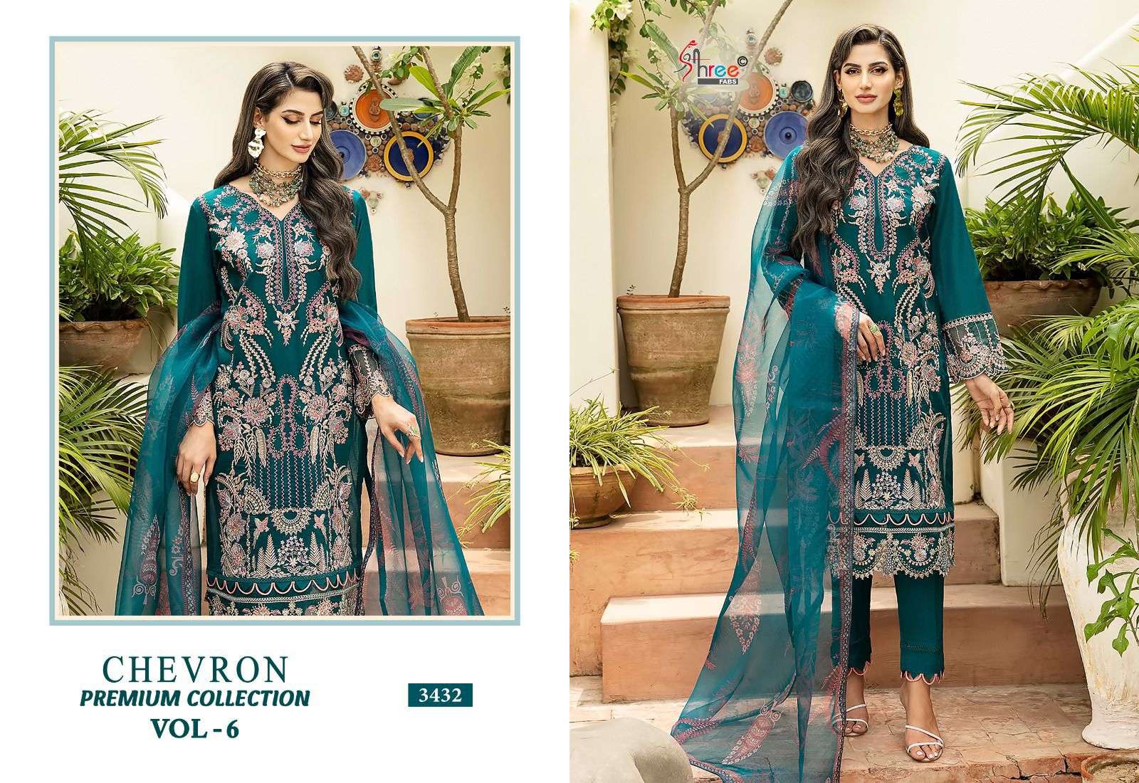 SHREE FABS CHEVRON PREMIUM COLLECTION VOL 6 RAYON SALWAR KAMEEZ 