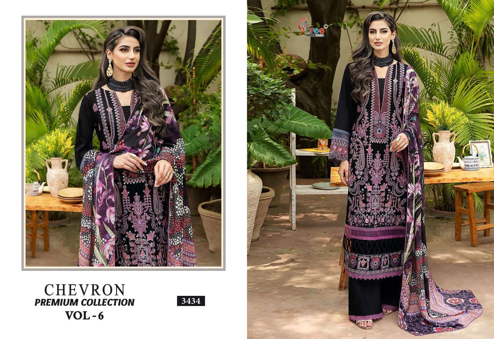 SHREE FABS CHEVRON PREMIUM COLLECTION VOL 6 RAYON SALWAR KAMEEZ 