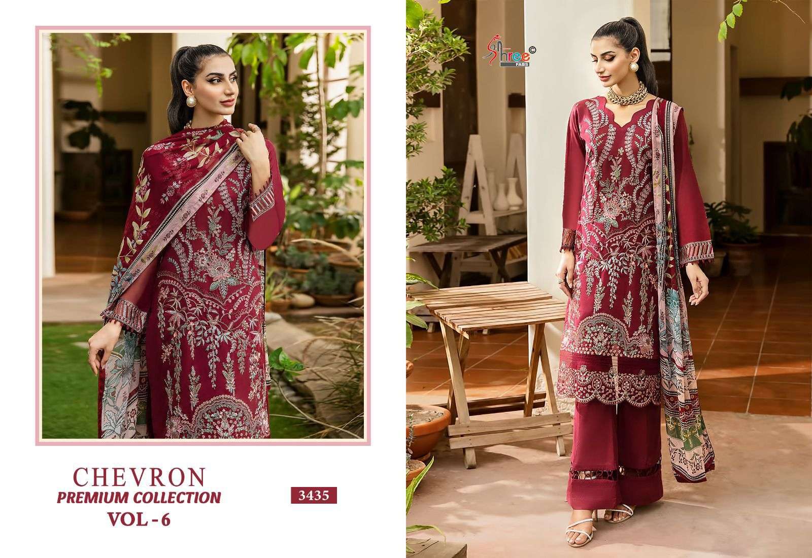 SHREE FABS CHEVRON PREMIUM COLLECTION VOL 6 RAYON SALWAR KAMEEZ 