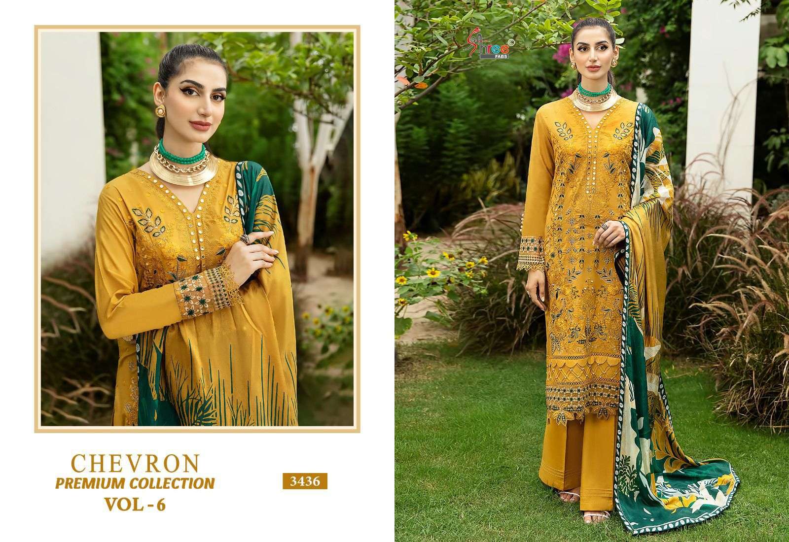 SHREE FABS CHEVRON PREMIUM COLLECTION VOL 6 RAYON SALWAR KAMEEZ 