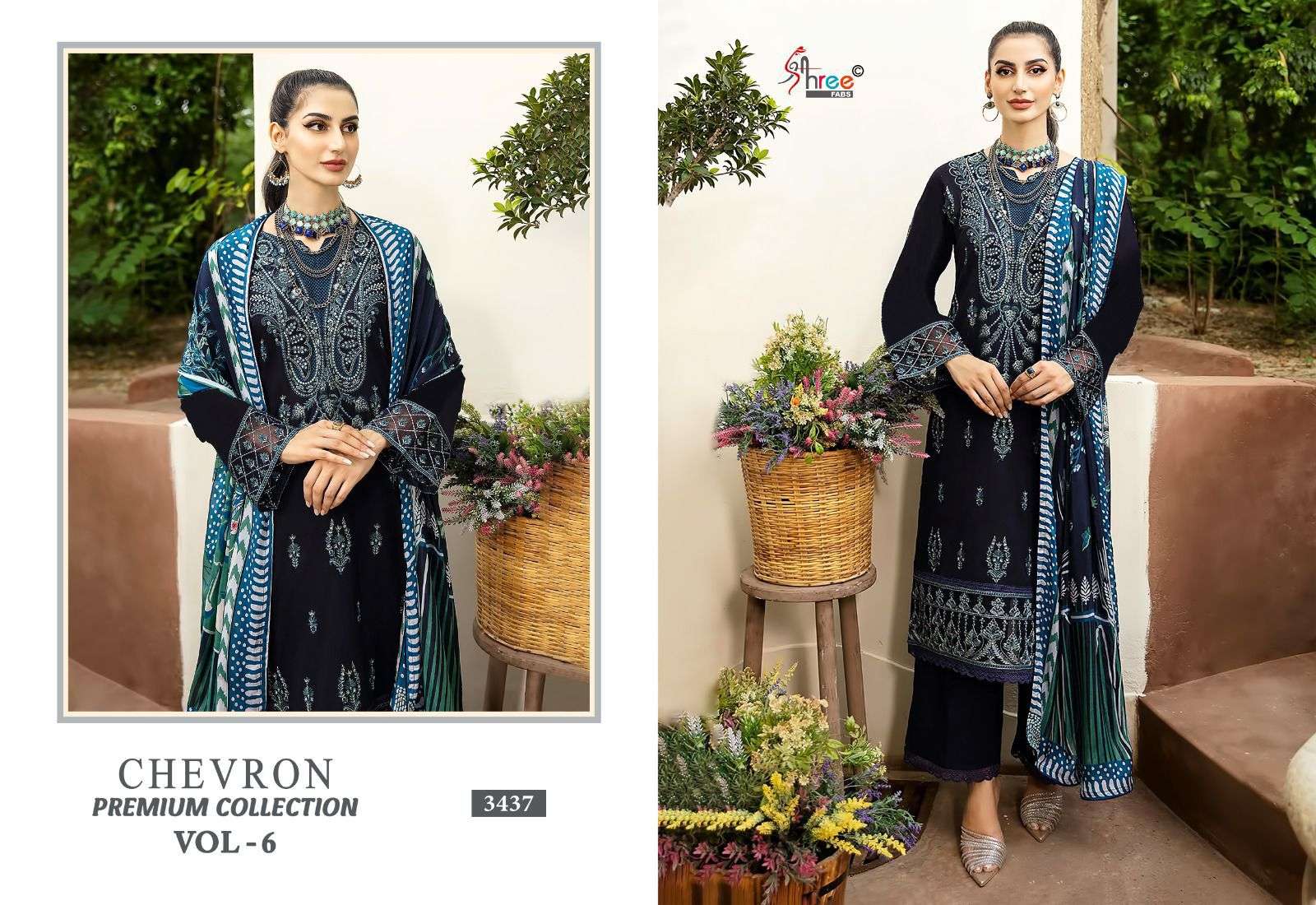 SHREE FABS CHEVRON PREMIUM COLLECTION VOL 6 RAYON SALWAR KAMEEZ 