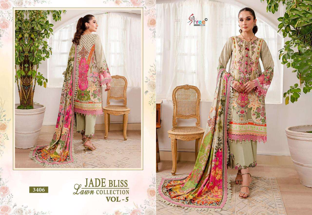 SHREE FABS JADE BLISS LAWN COLLECTION VOL 5 COTTON SUIT