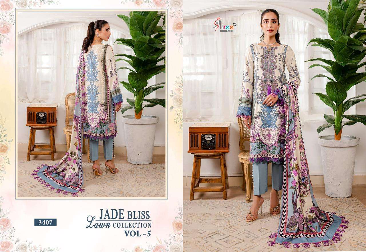 SHREE FABS JADE BLISS LAWN COLLECTION VOL 5 COTTON SUIT