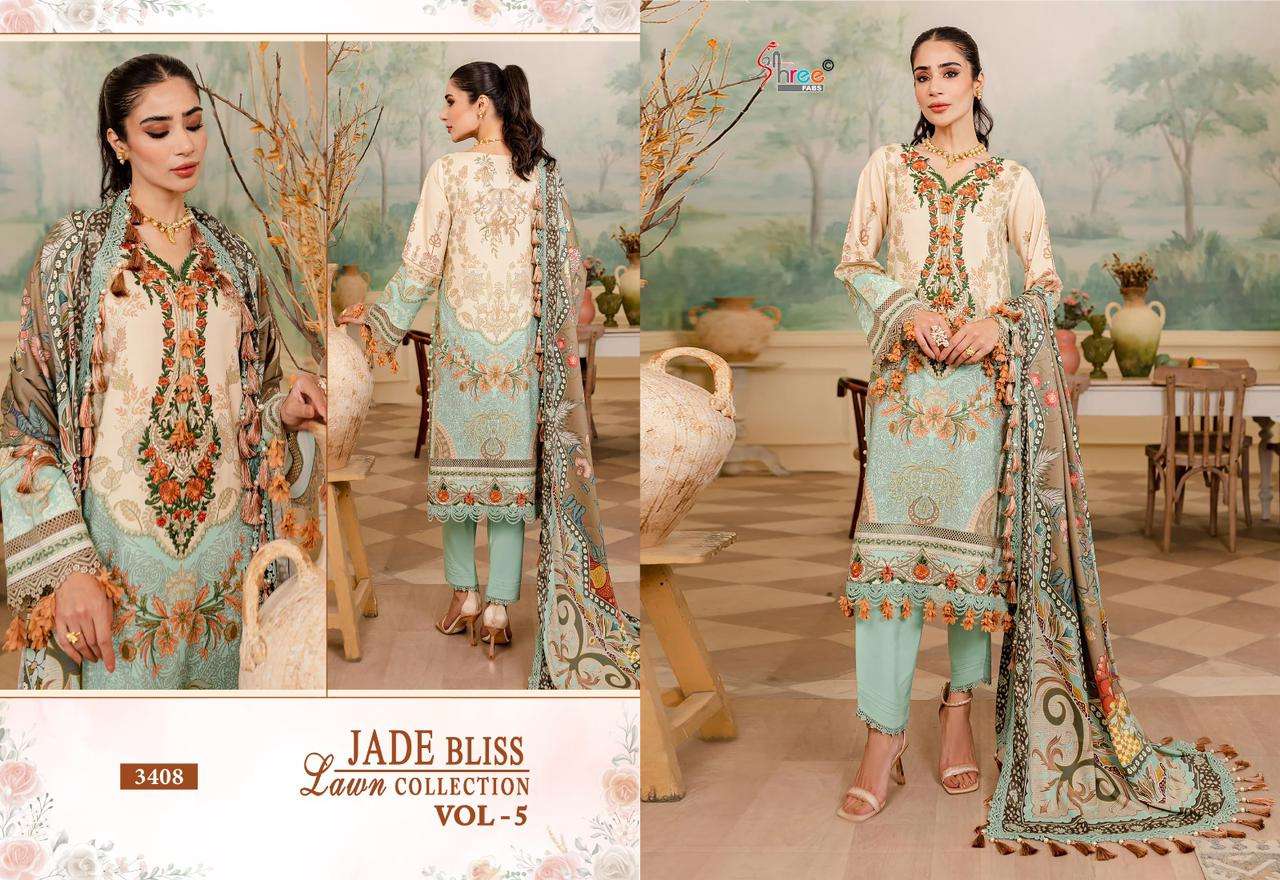 SHREE FABS JADE BLISS LAWN COLLECTION VOL 5 COTTON SUIT