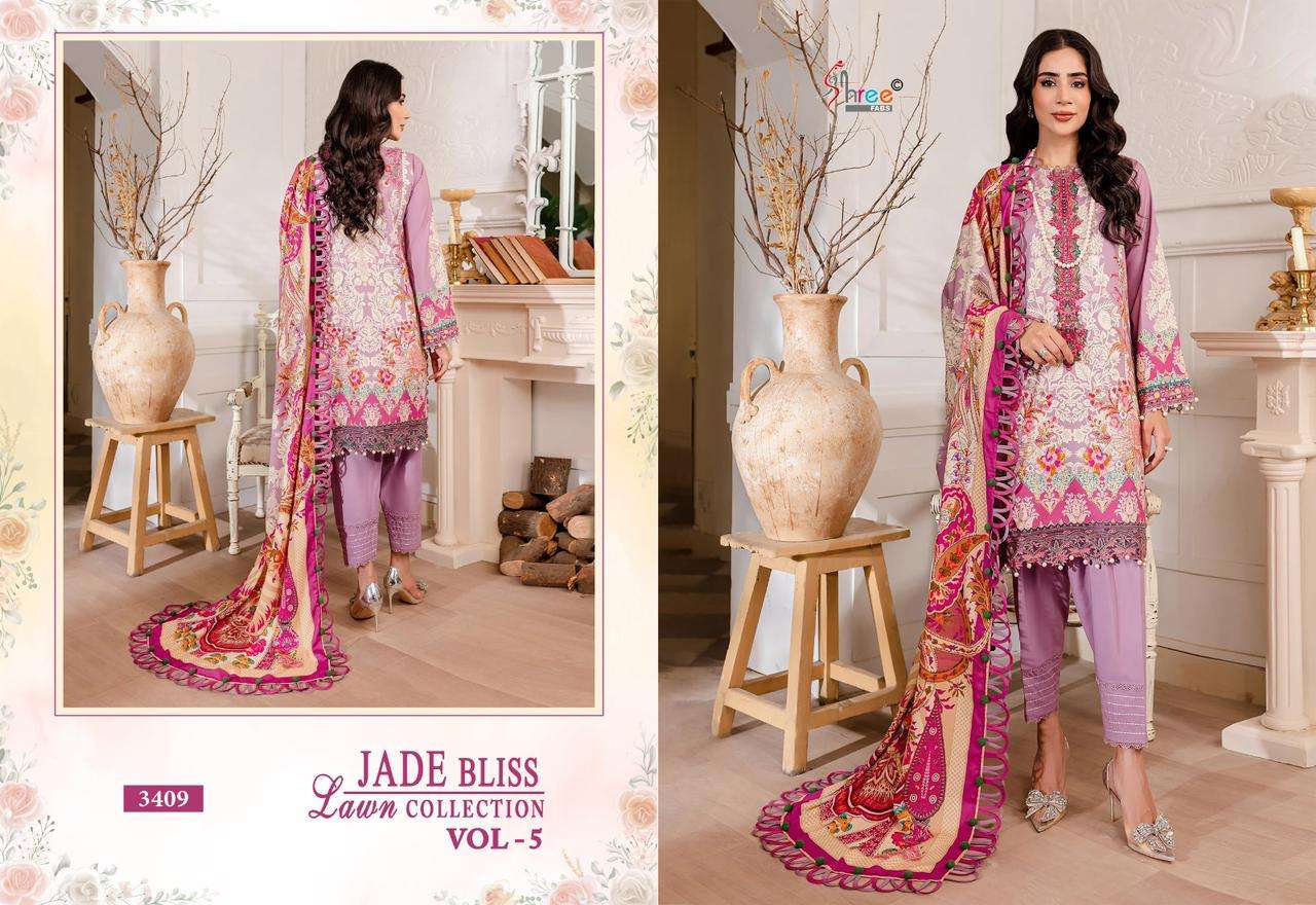 SHREE FABS JADE BLISS LAWN COLLECTION VOL 5 COTTON SUIT
