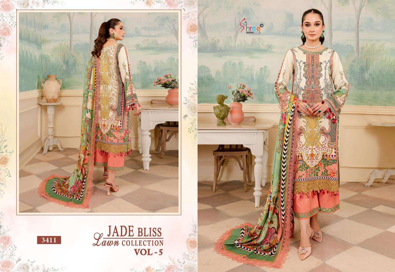 SHREE FABS JADE BLISS LAWN COLLECTION VOL 5 COTTON SUIT