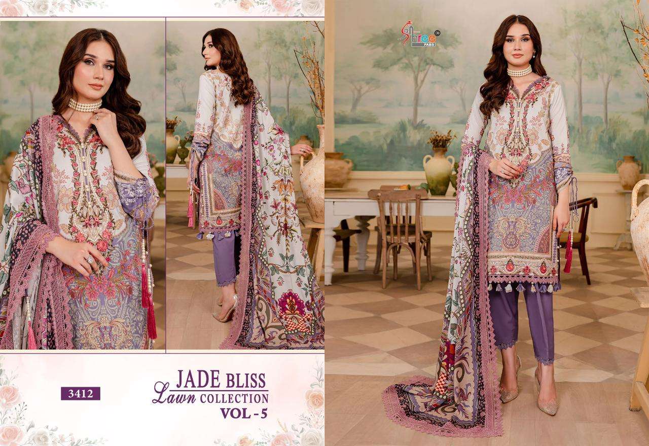 SHREE FABS JADE BLISS LAWN COLLECTION VOL 5 COTTON SUIT