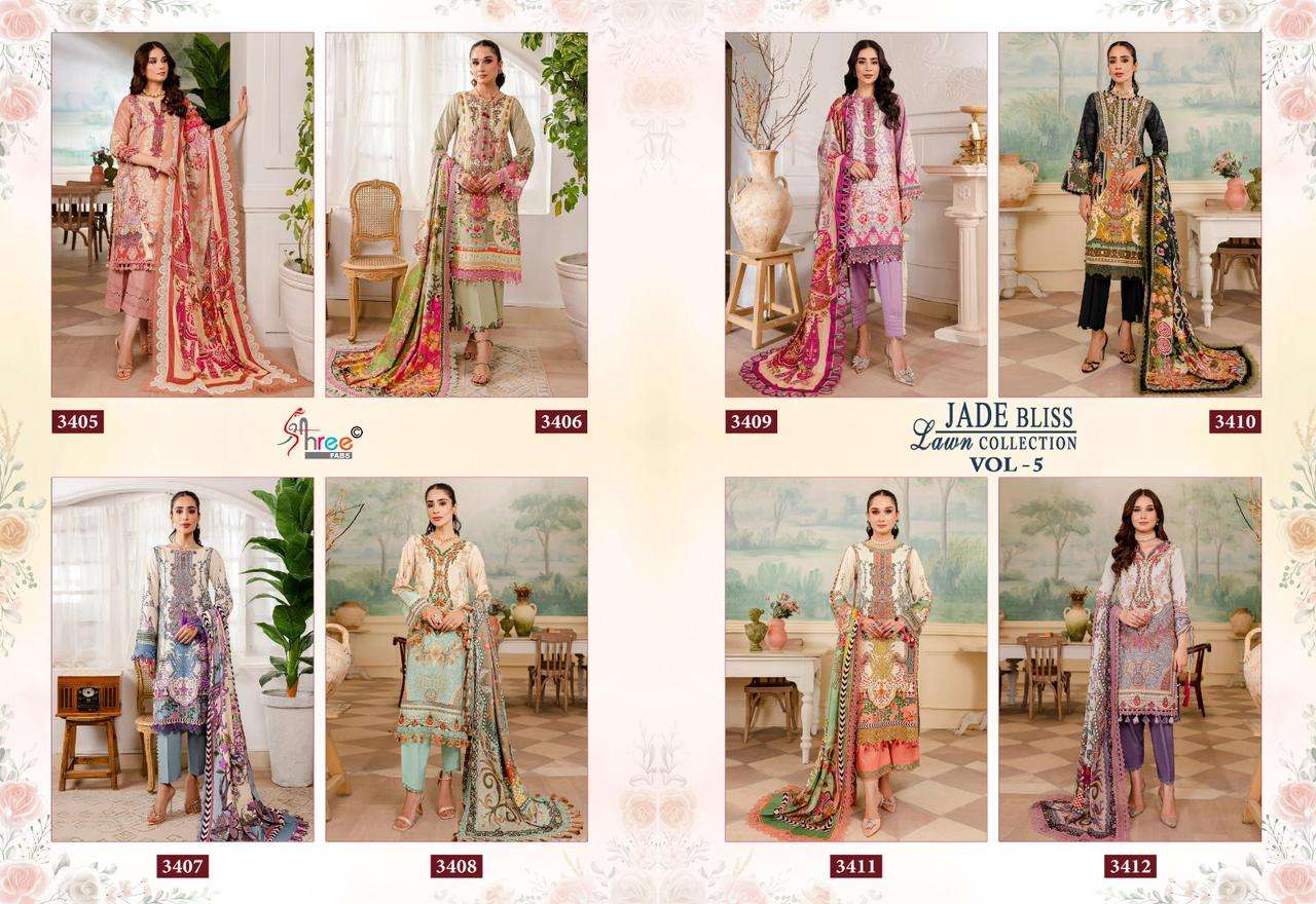 SHREE FABS JADE BLISS LAWN COLLECTION VOL 5 COTTON SUIT