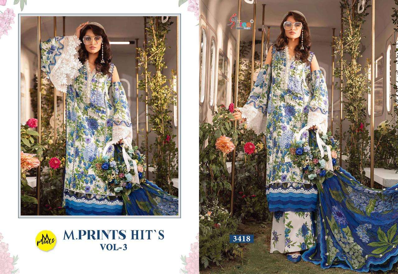 SHREE FABS M PRINTS HITS VOL 3 COTTON SALWAR KAMEEZ 
