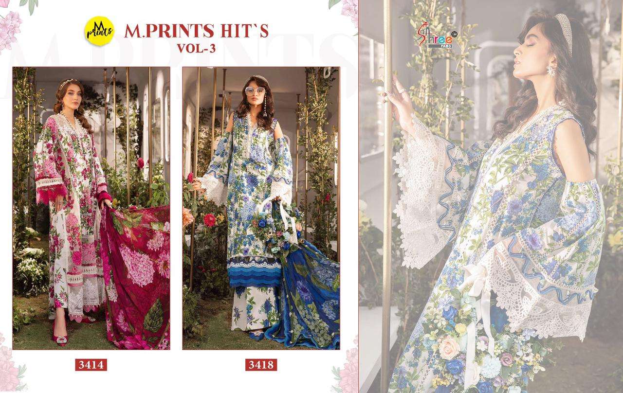 SHREE FABS M PRINTS HITS VOL 3 COTTON SALWAR KAMEEZ 