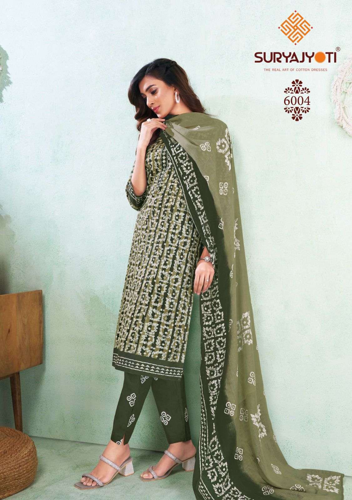 SURYAJYOTI PEHNAVA VOL 6 COTTON PRINTED SALWAR SUIT