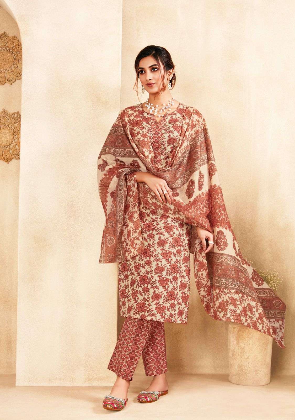 SURYAJYOTI PREYASI VOL 7 COTTON JAIPURI PRINT SUIT