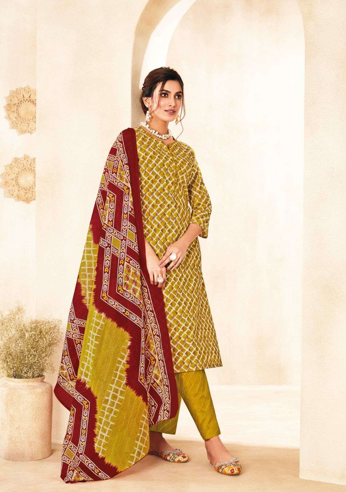 SURYAJYOTI PREYASI VOL 7 COTTON JAIPURI PRINT SUIT