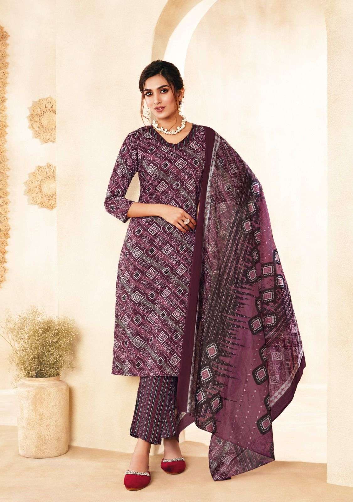 SURYAJYOTI PREYASI VOL 7 COTTON JAIPURI PRINT SUIT