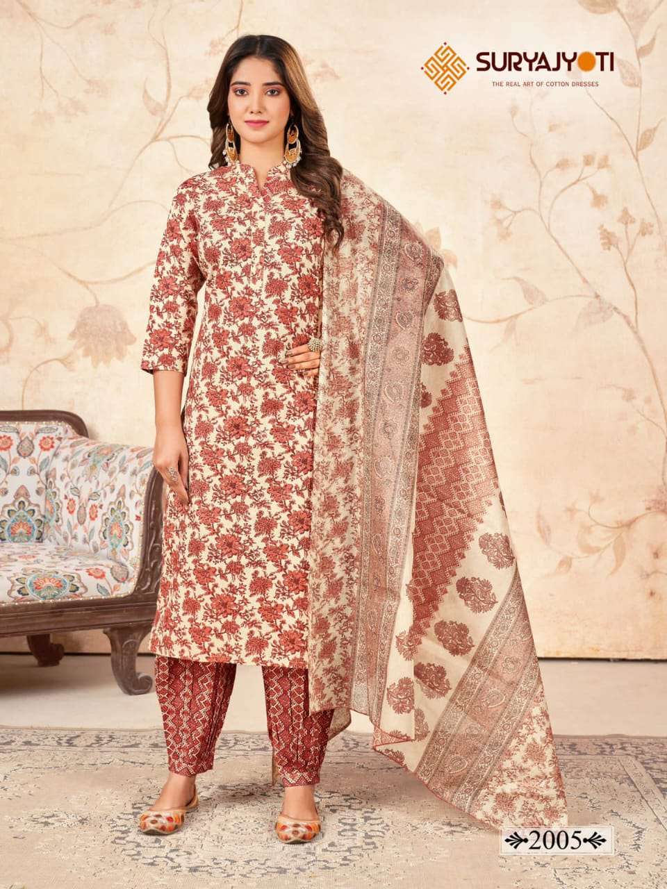 SURYAJYOTI PRIYAL VOL 2  READY MADE COTTON SUIT