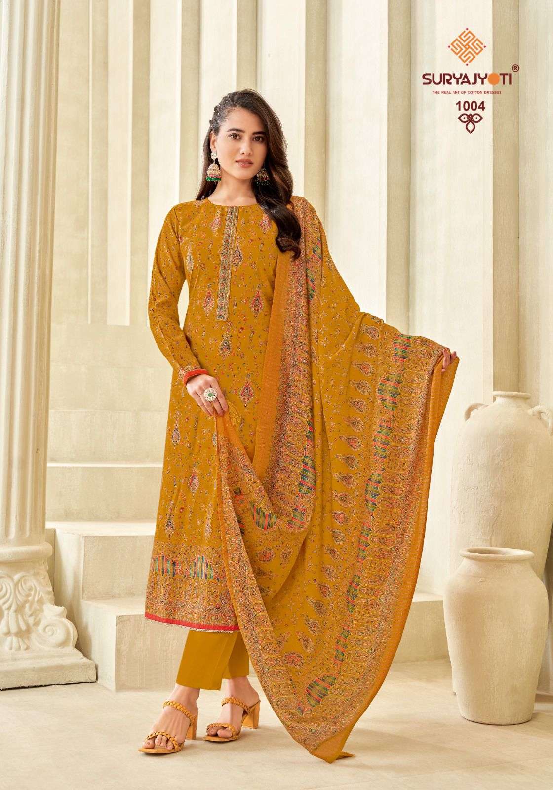 SURYAJYOTI PUSHPA VOL 1 FANCY EMBROIDERY WORK SUIT