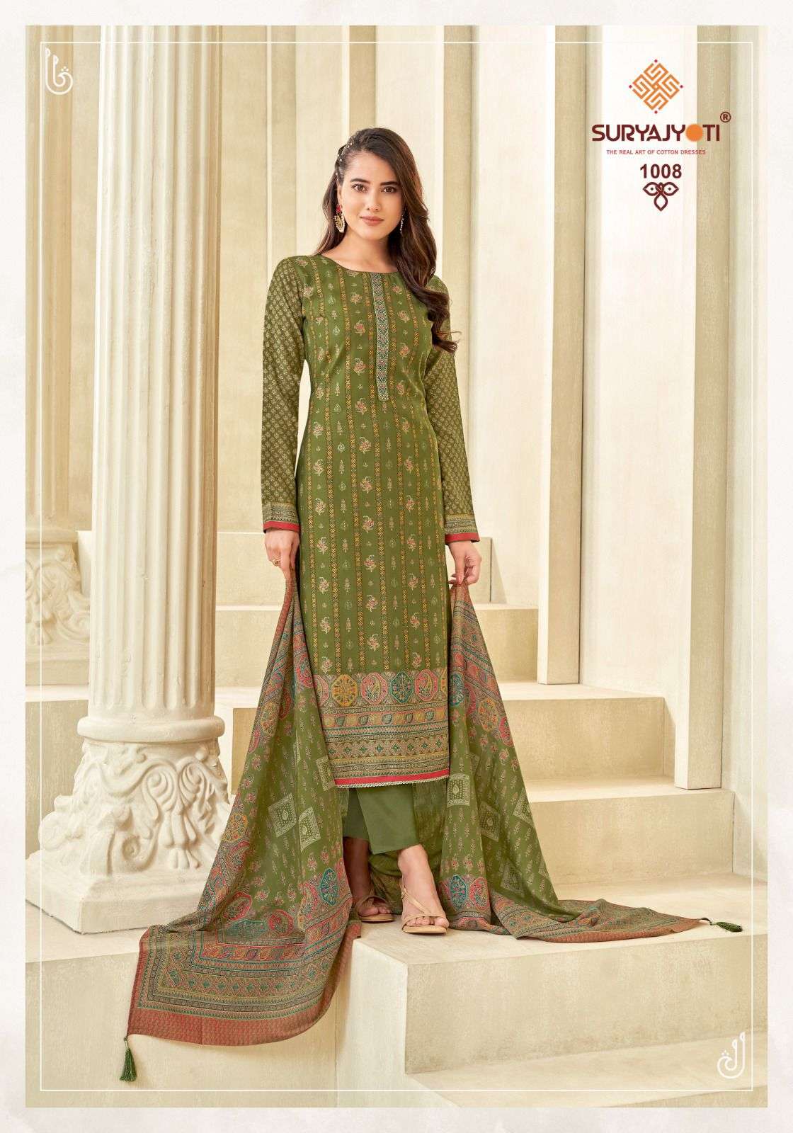 SURYAJYOTI PUSHPA VOL 1 FANCY EMBROIDERY WORK SUIT
