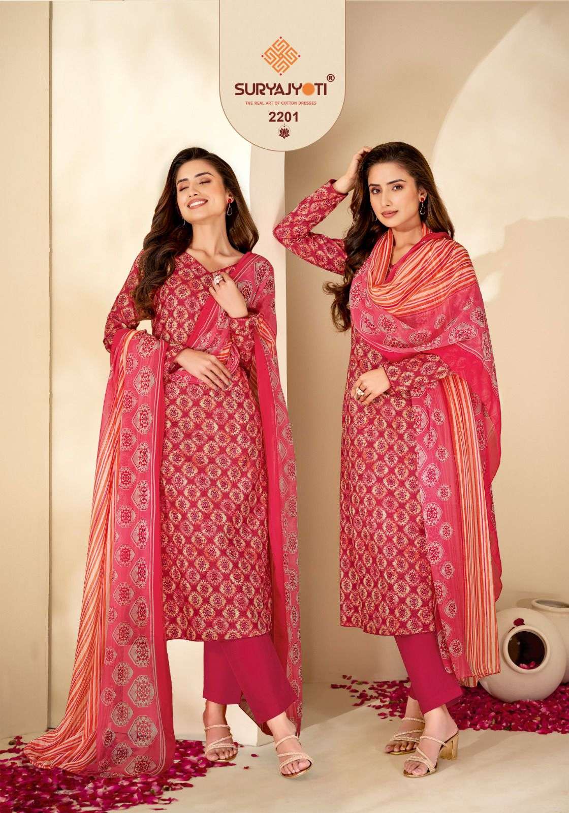SURYAJYOTI SUHANA VOL 22 COTTON PRINTED DRESS