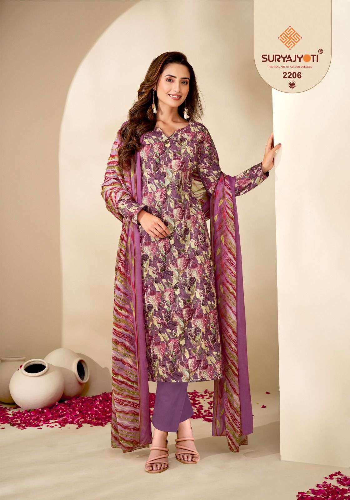 SURYAJYOTI SUHANA VOL 22 COTTON PRINTED DRESS