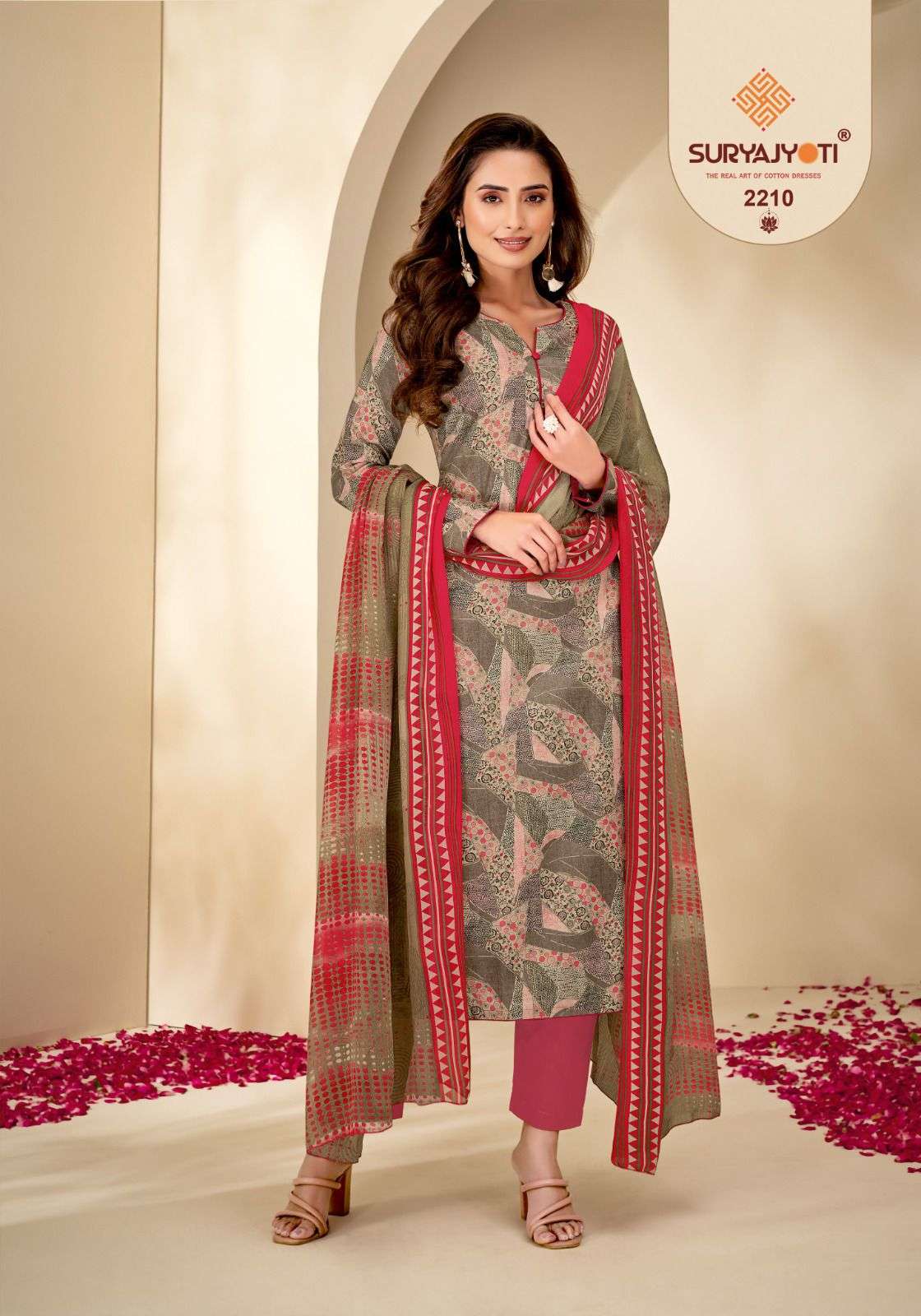SURYAJYOTI SUHANA VOL 22 COTTON PRINTED DRESS
