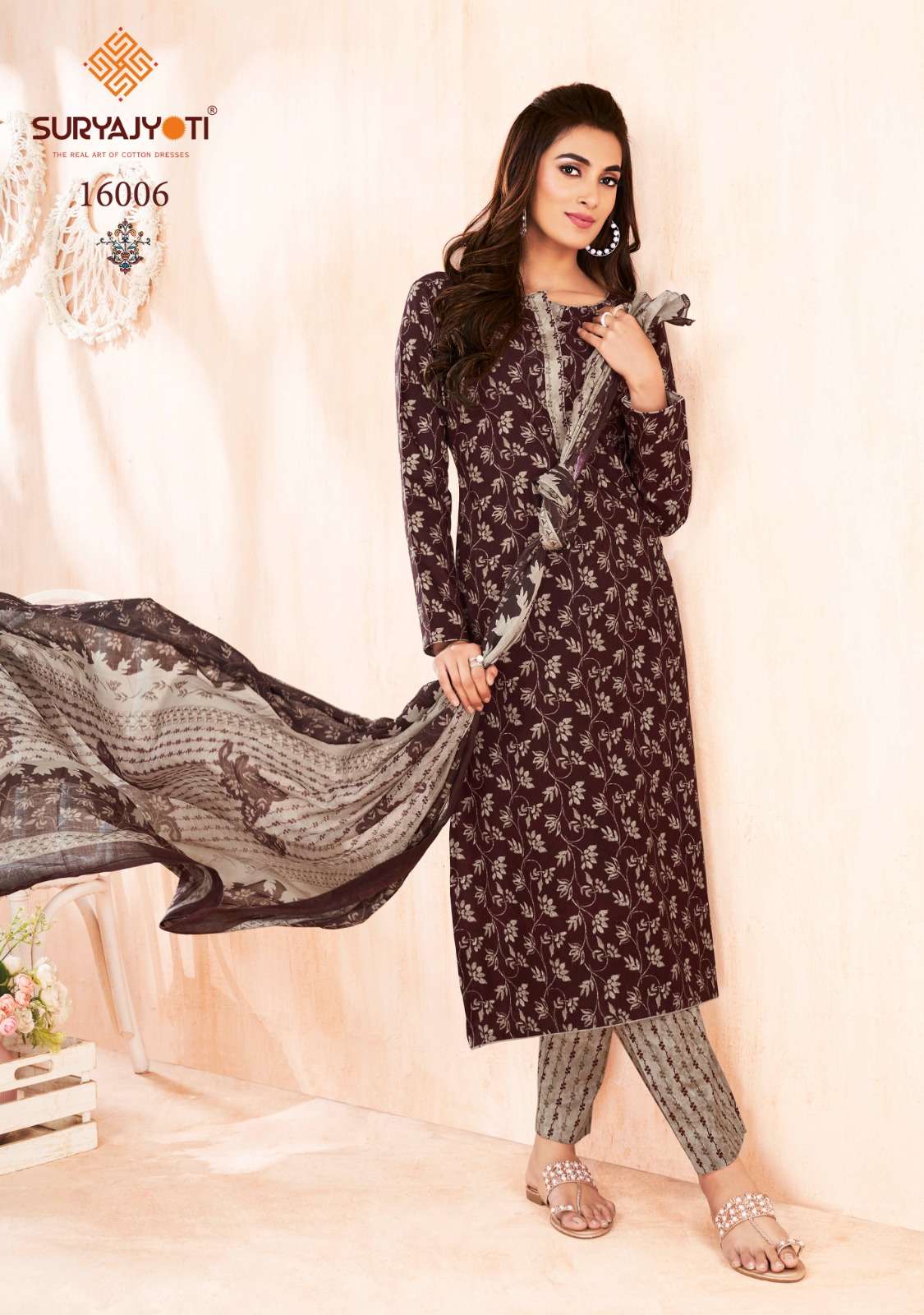 SURYAJYOTI ZION COTTON VOL 16 COTTON PRINTED SALWAR SUIT
