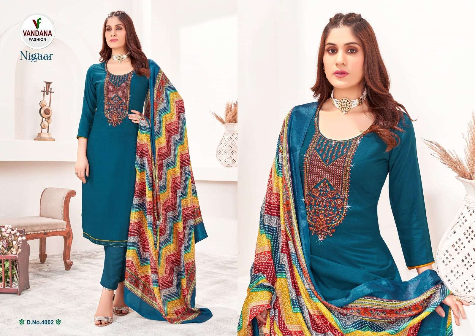VANDANA FASHION NIGAAR VOL 4 RAYON SALWAR SUIT