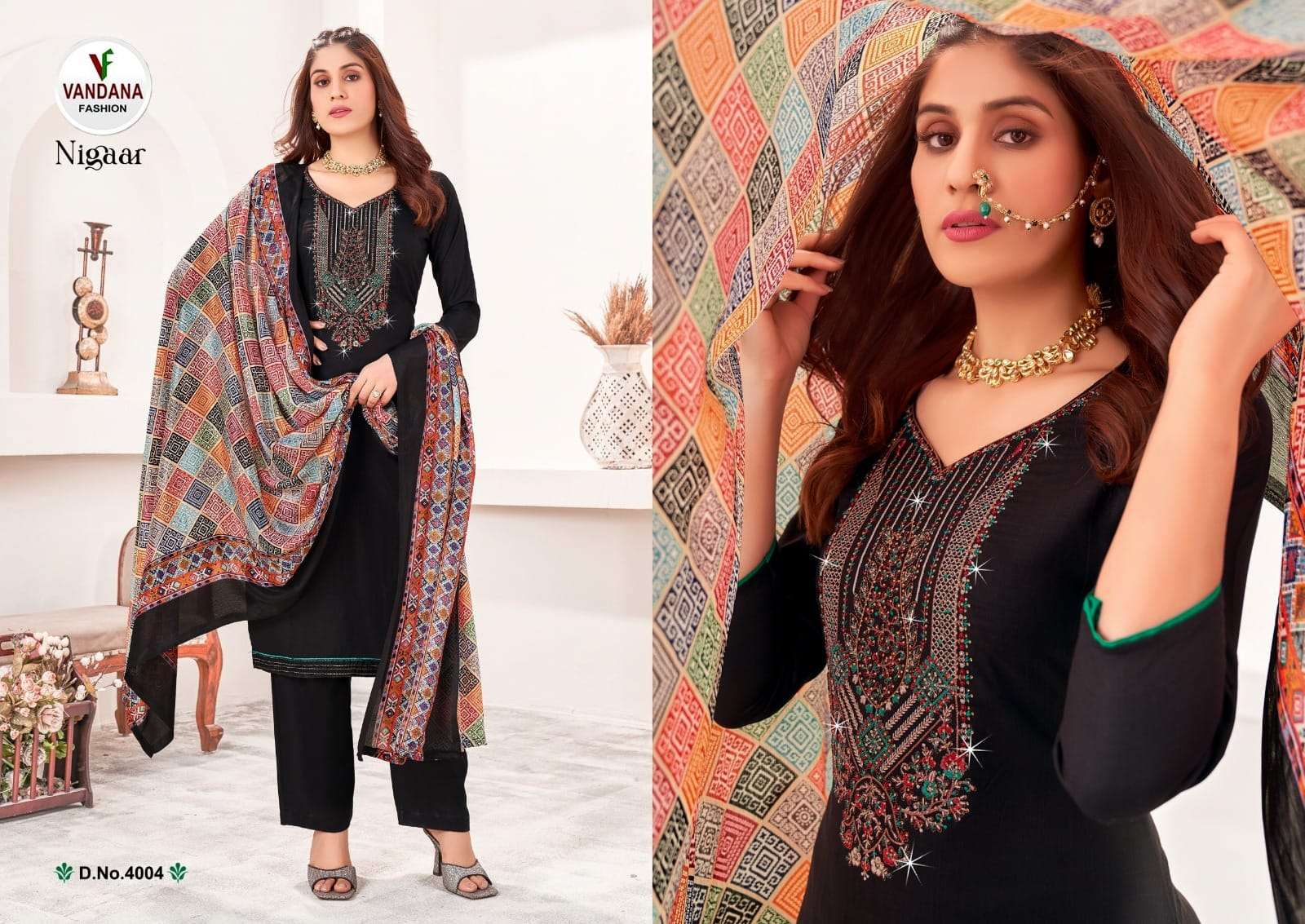 VANDANA FASHION NIGAAR VOL 4 RAYON SALWAR SUIT
