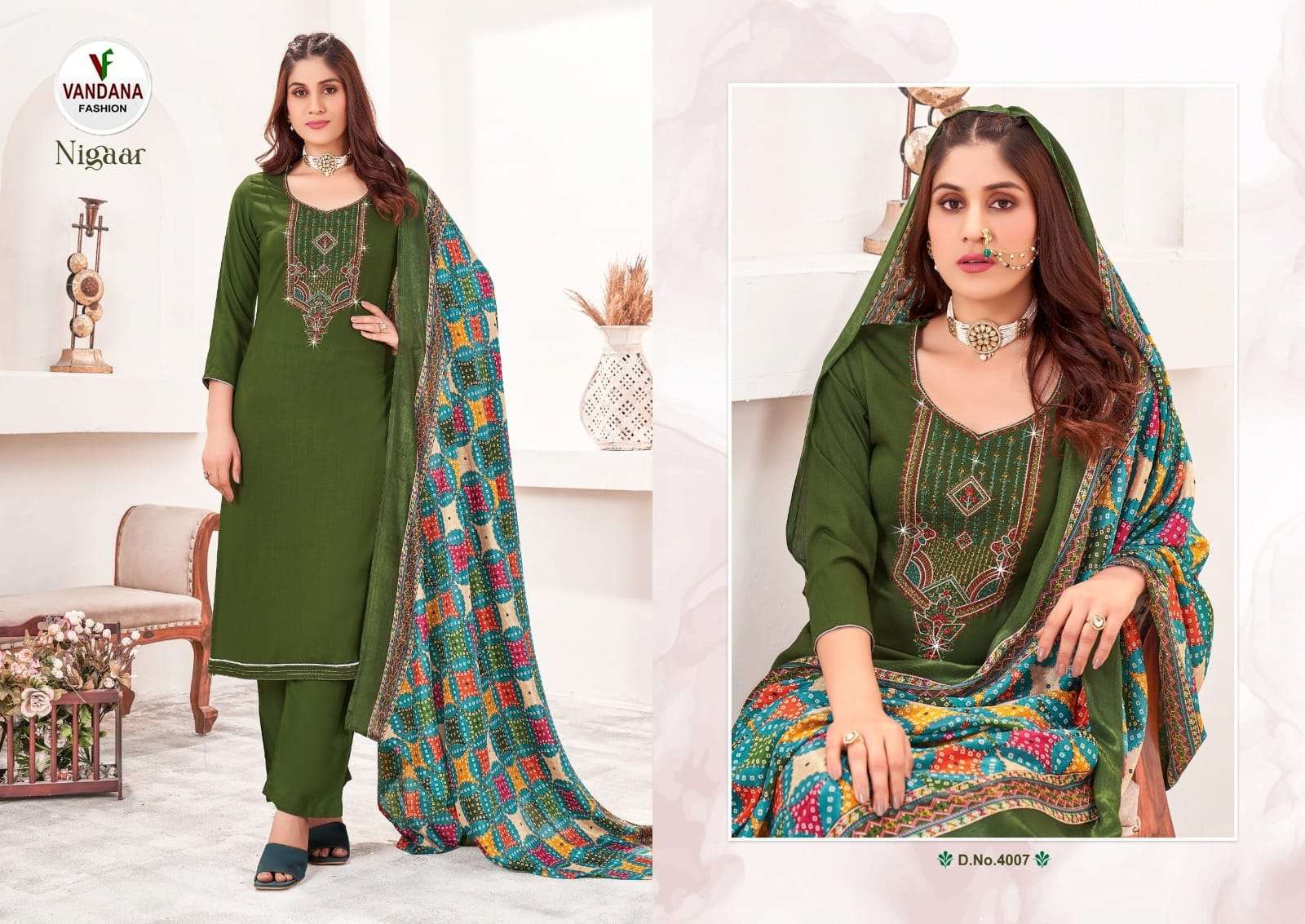 VANDANA FASHION NIGAAR VOL 4 RAYON SALWAR SUIT
