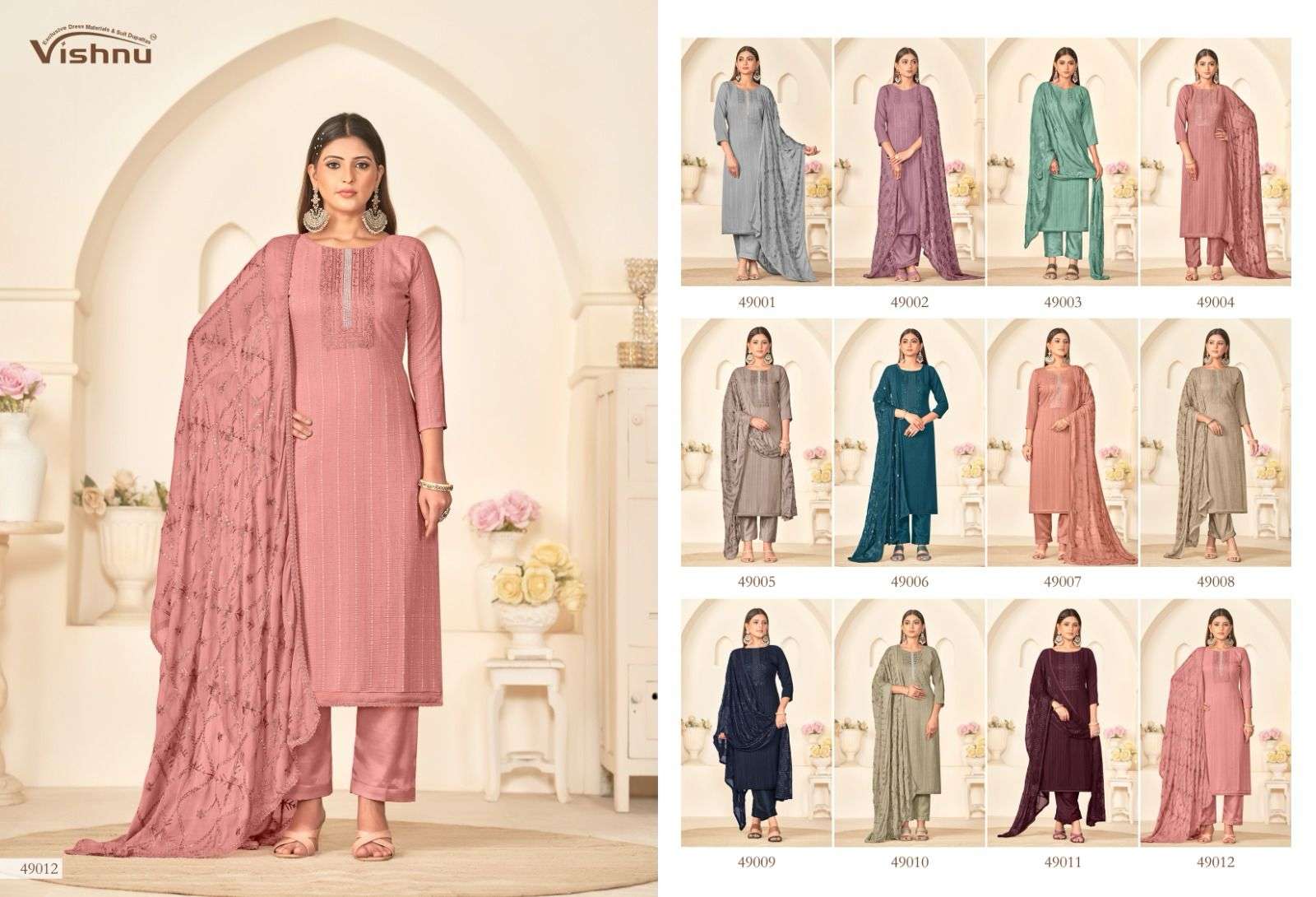 VISHNU IMPEX NAGINA FANCY EMBROIDERY WORK SUIT