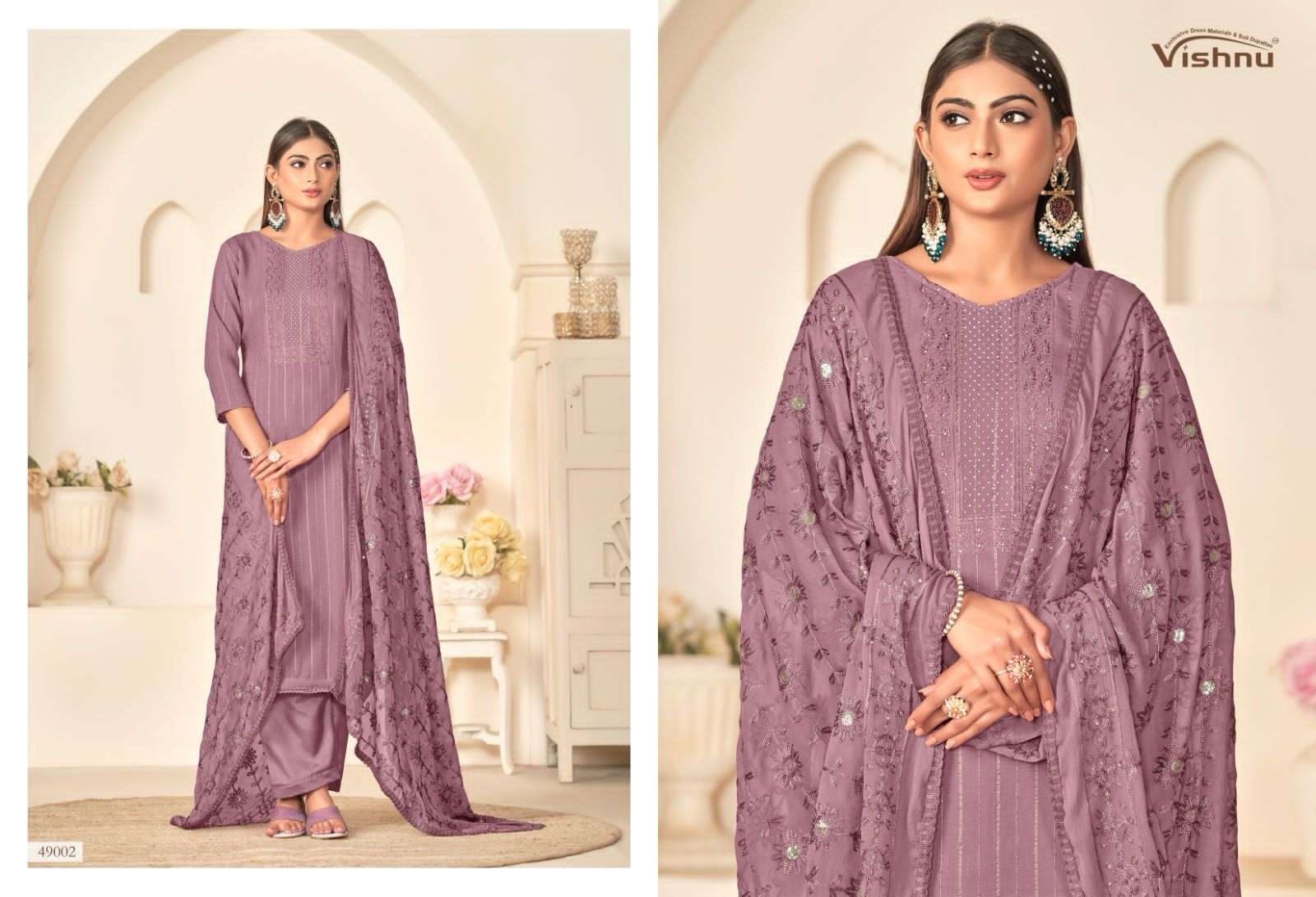 VISHNU IMPEX NAGINA FANCY EMBROIDERY WORK SUIT