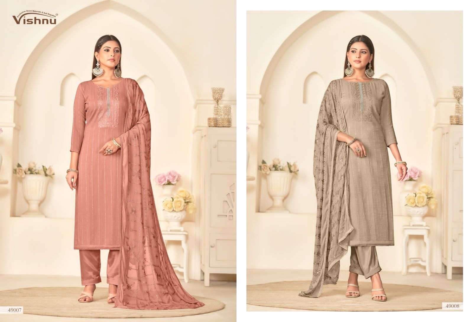 VISHNU IMPEX NAGINA FANCY EMBROIDERY WORK SUIT