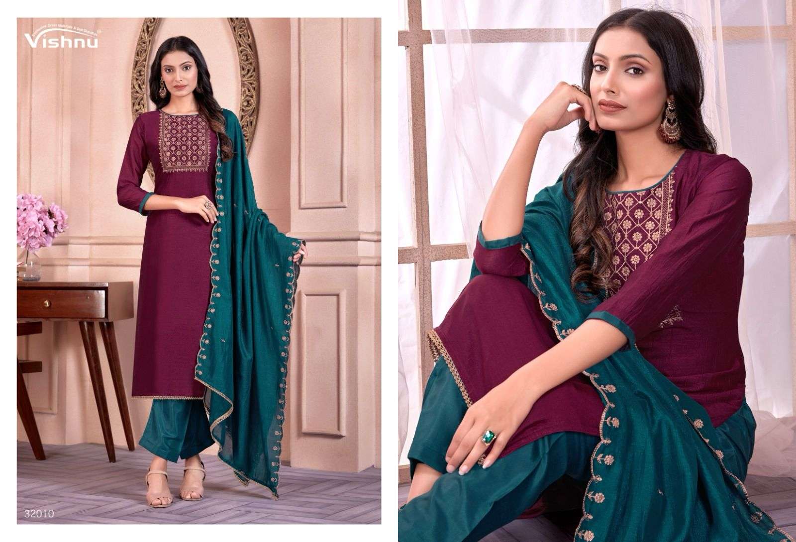 VISHNU IMPEX SUN SHINE SILK SALWAR SUIT