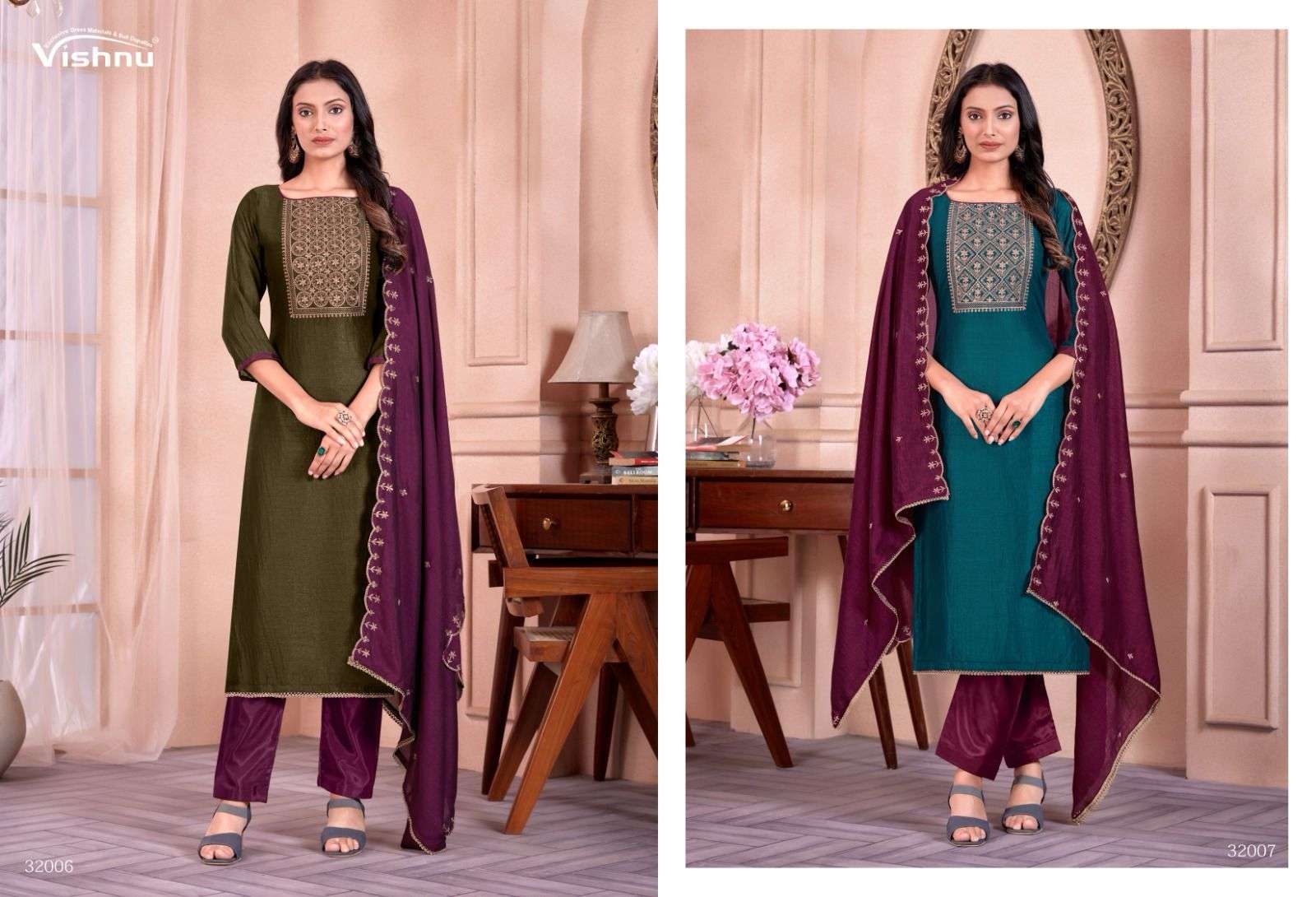 VISHNU IMPEX SUN SHINE SILK SALWAR SUIT