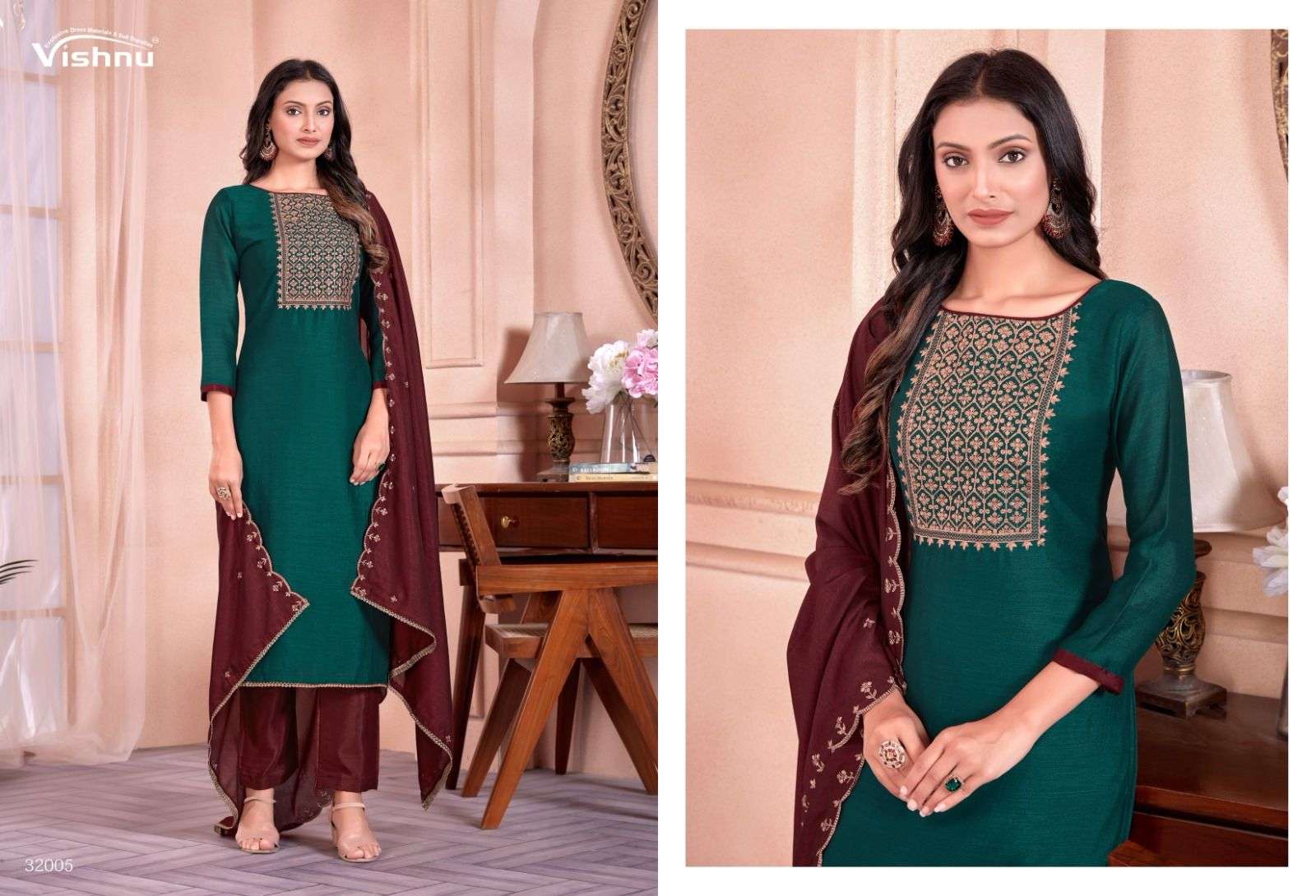 VISHNU IMPEX SUN SHINE SILK SALWAR SUIT