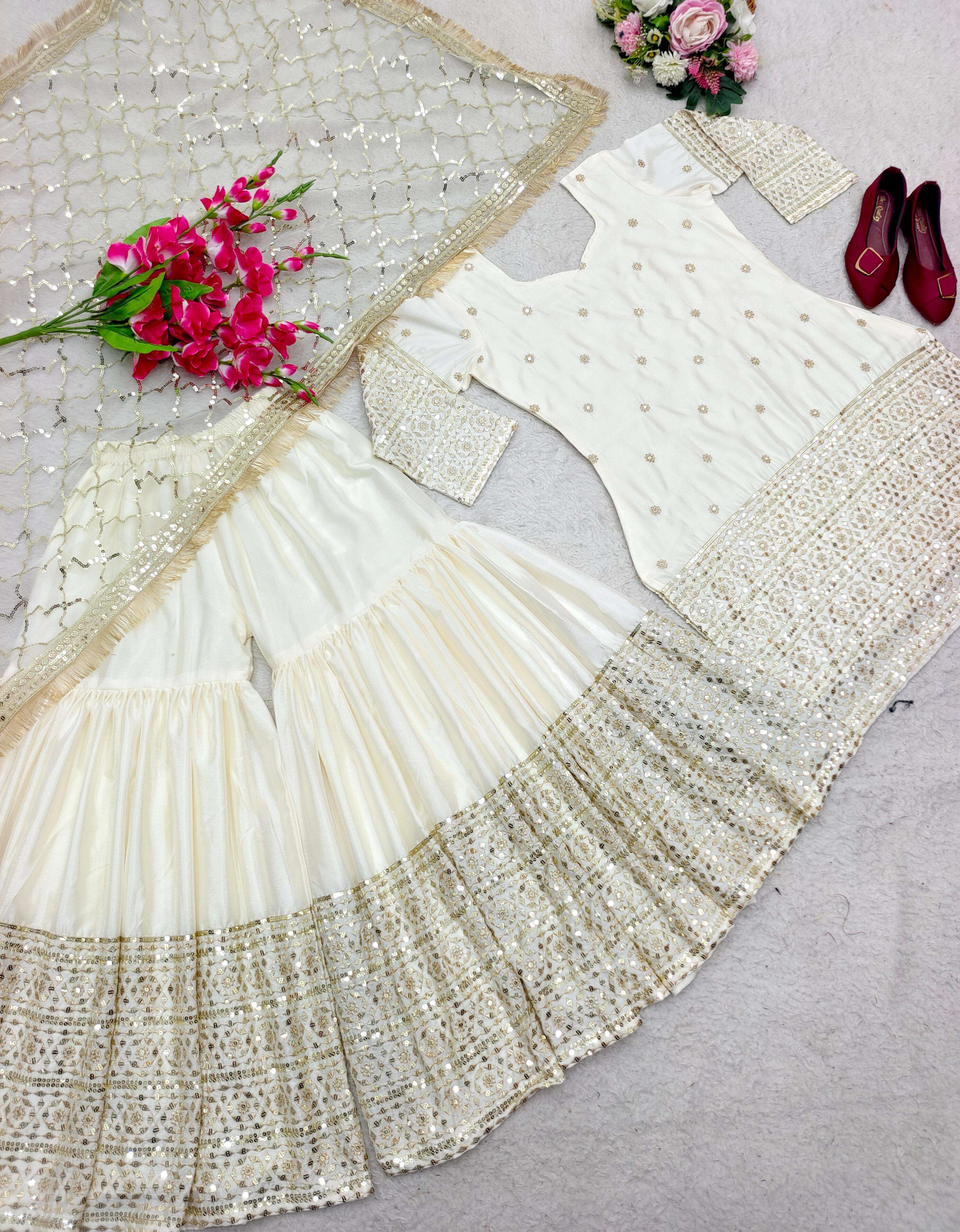 WW 1074 SHARARA SUIT 