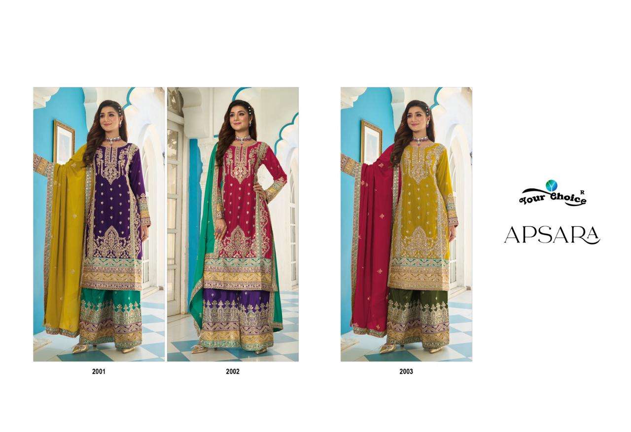 YOUR CHOICE APSARA HEAVY EMBROIDERED SUIT