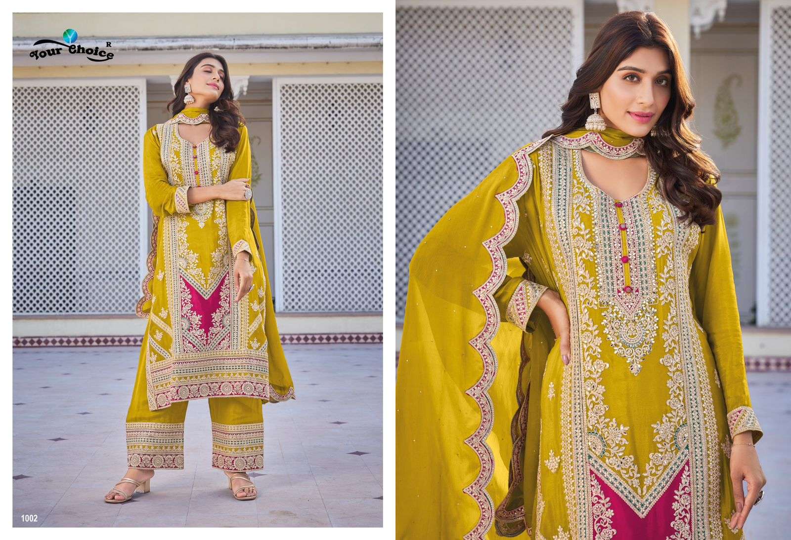 YOUR CHOICE GLAMUP HEAVY DESIGNER READY MADE SUIT