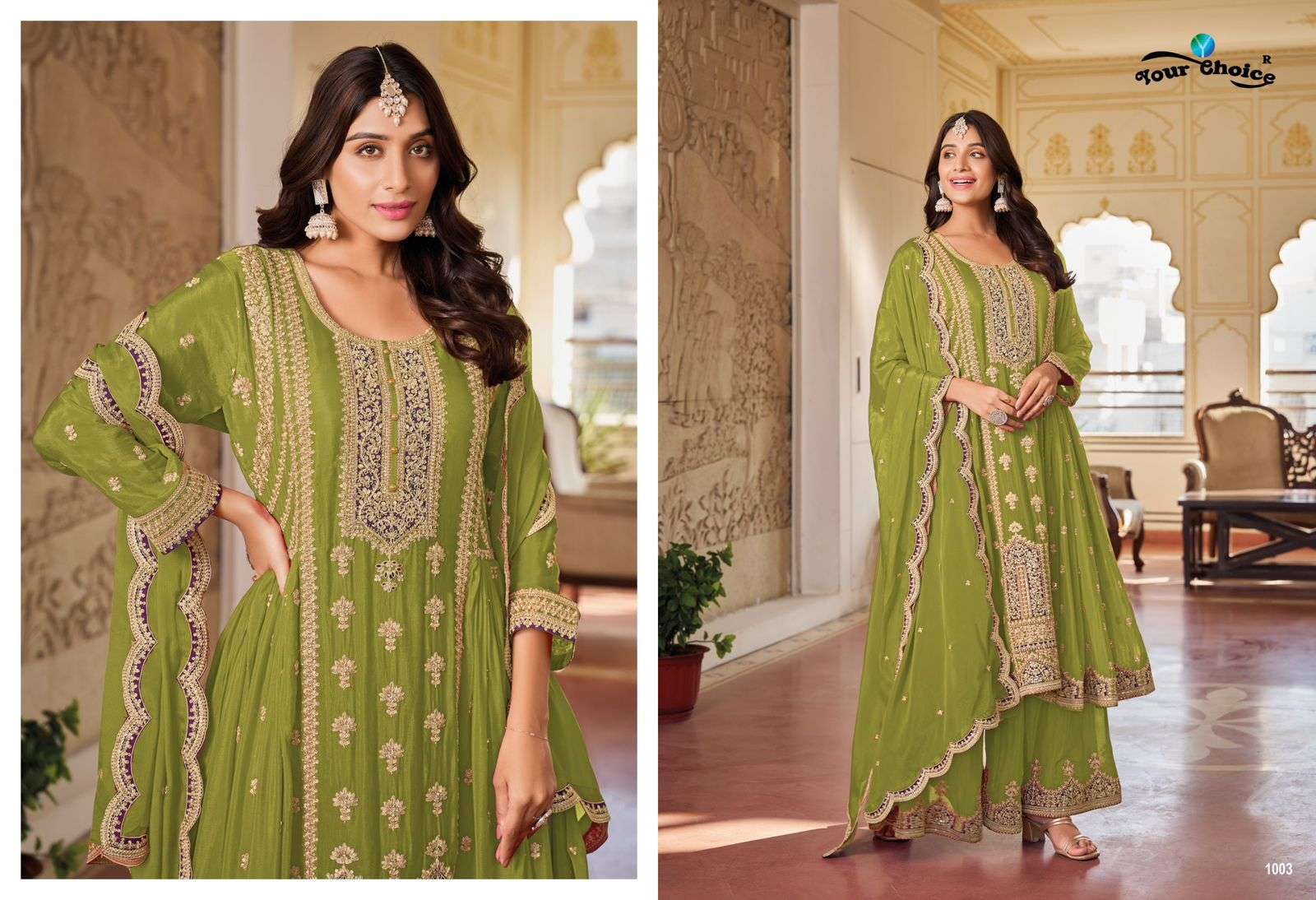 YOUR CHOICE GLORINA HEAVY DESIGNER FESTIVE WEAR SUIT