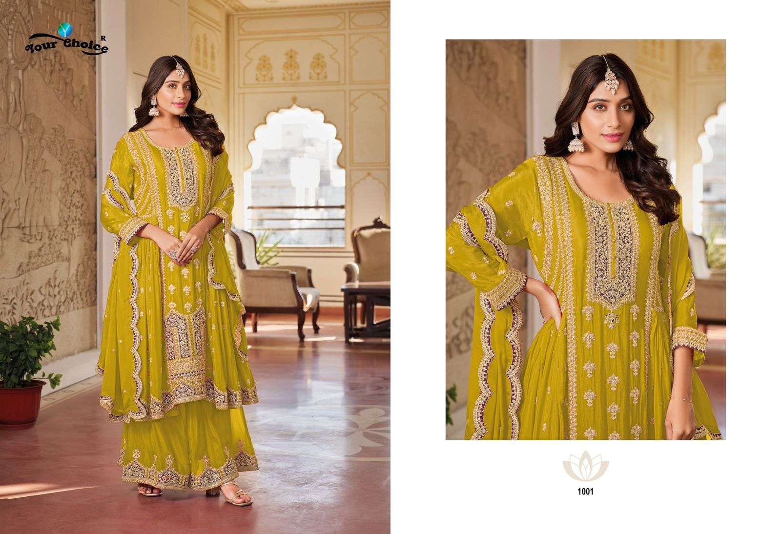 YOUR CHOICE GLORINA HEAVY DESIGNER FESTIVE WEAR SUIT