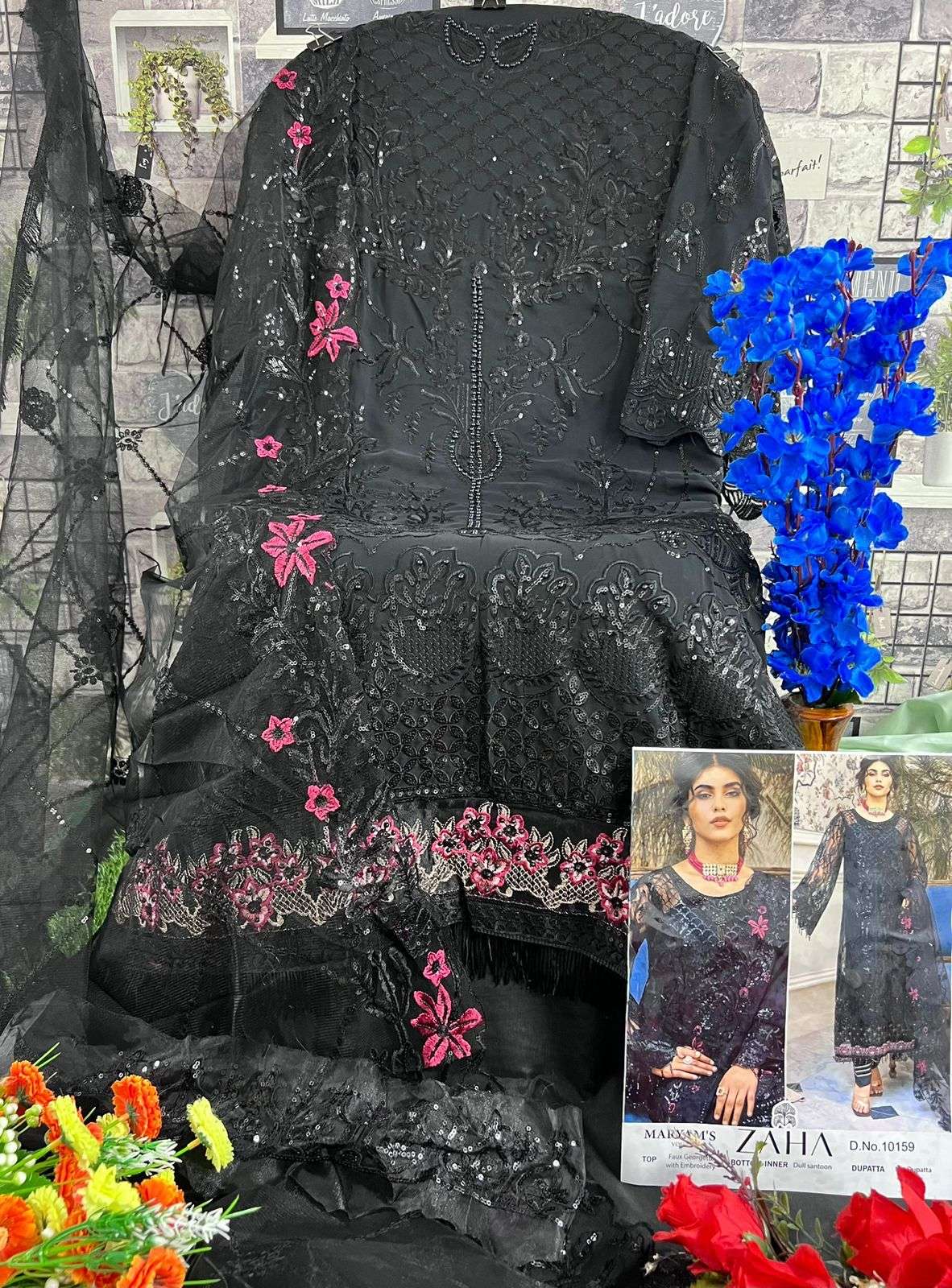 ZAHA MARYAMS VOL 2 GEORGETTE WITH HEAVY EMBROIDERED 