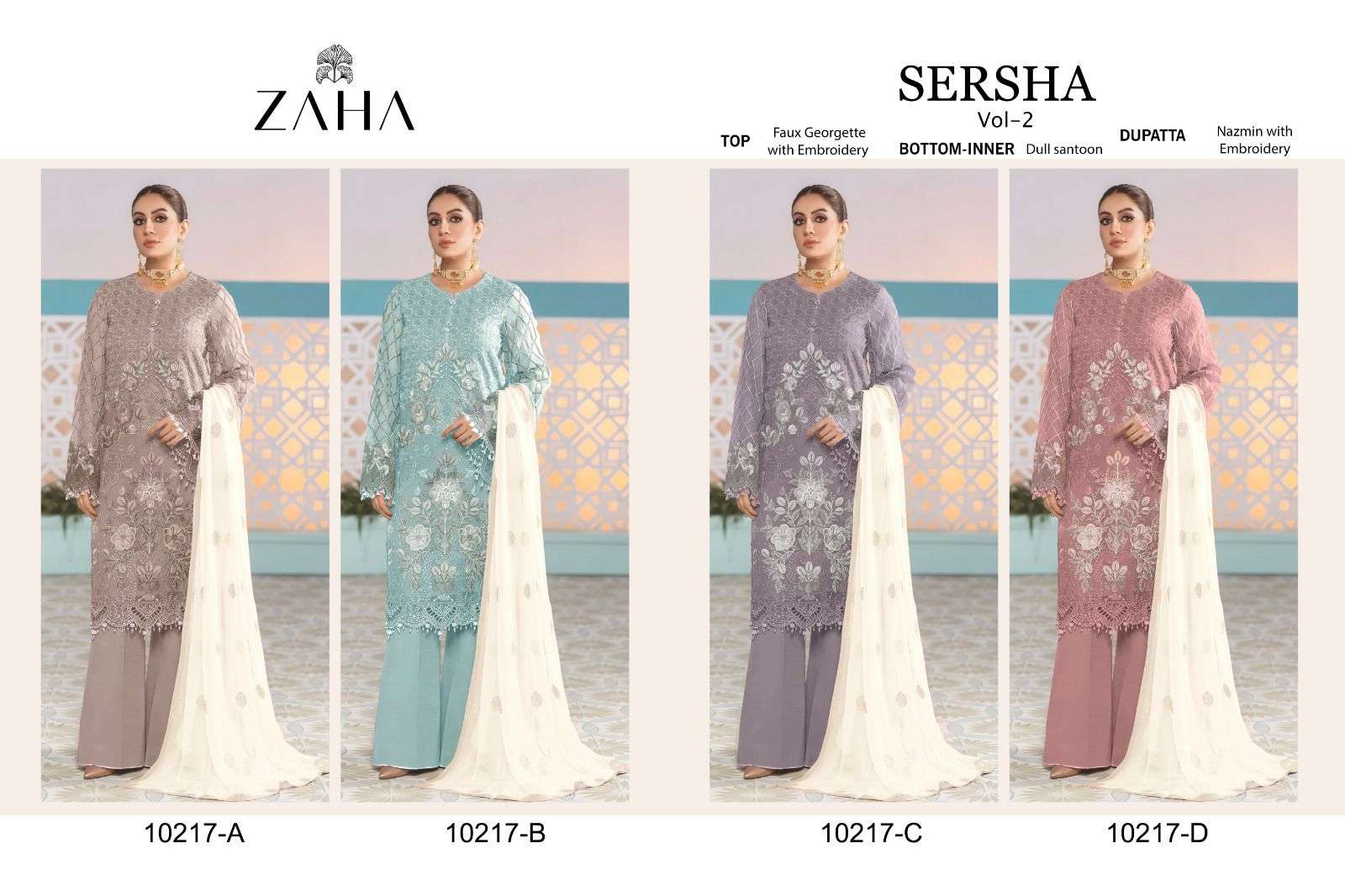 ZAHA SERSHA VOL 2 BEAUTIFUL DESIGNER SUIT