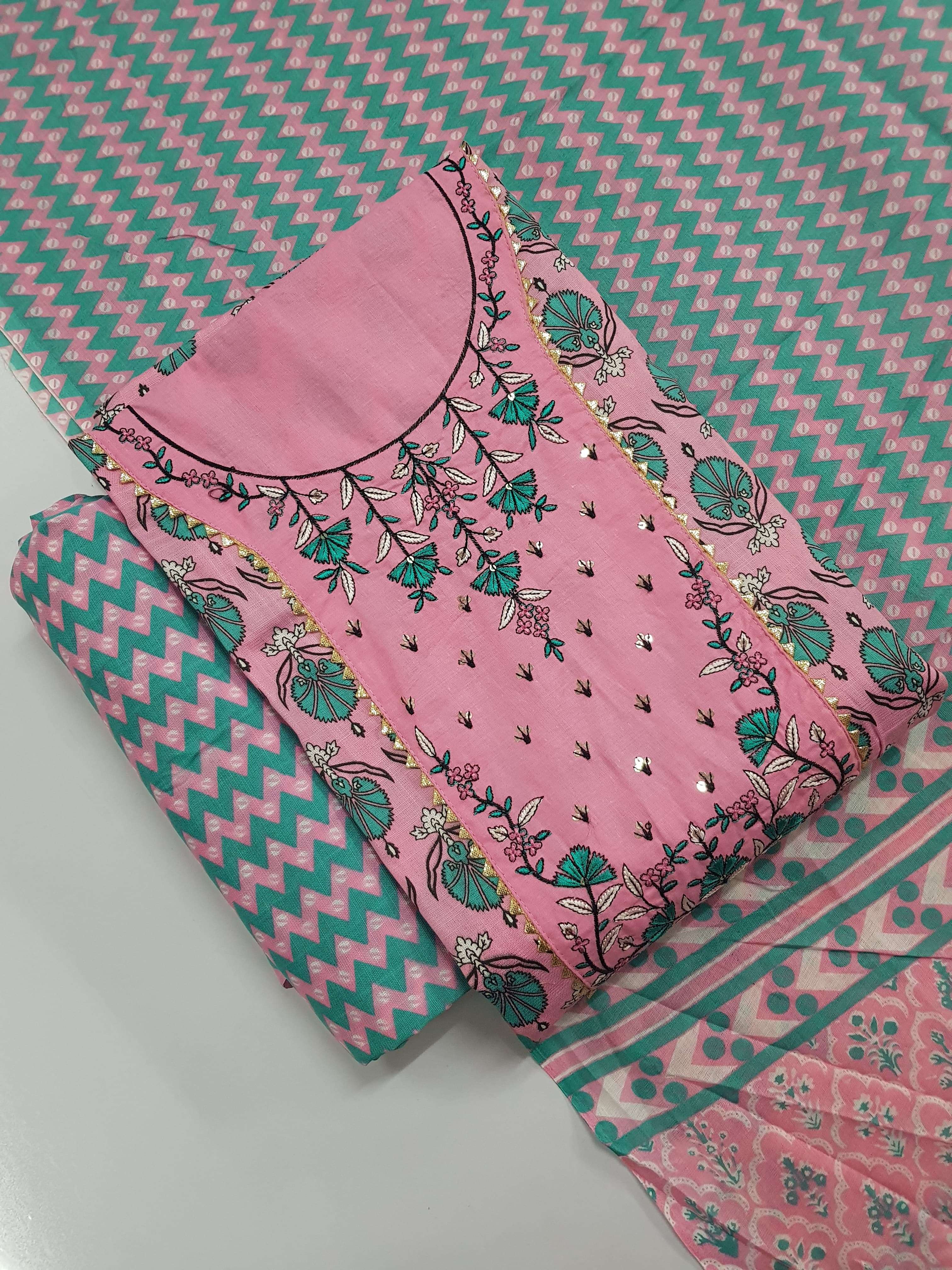 ZARA PREMIUM EMBROIDERY WORK SUIT