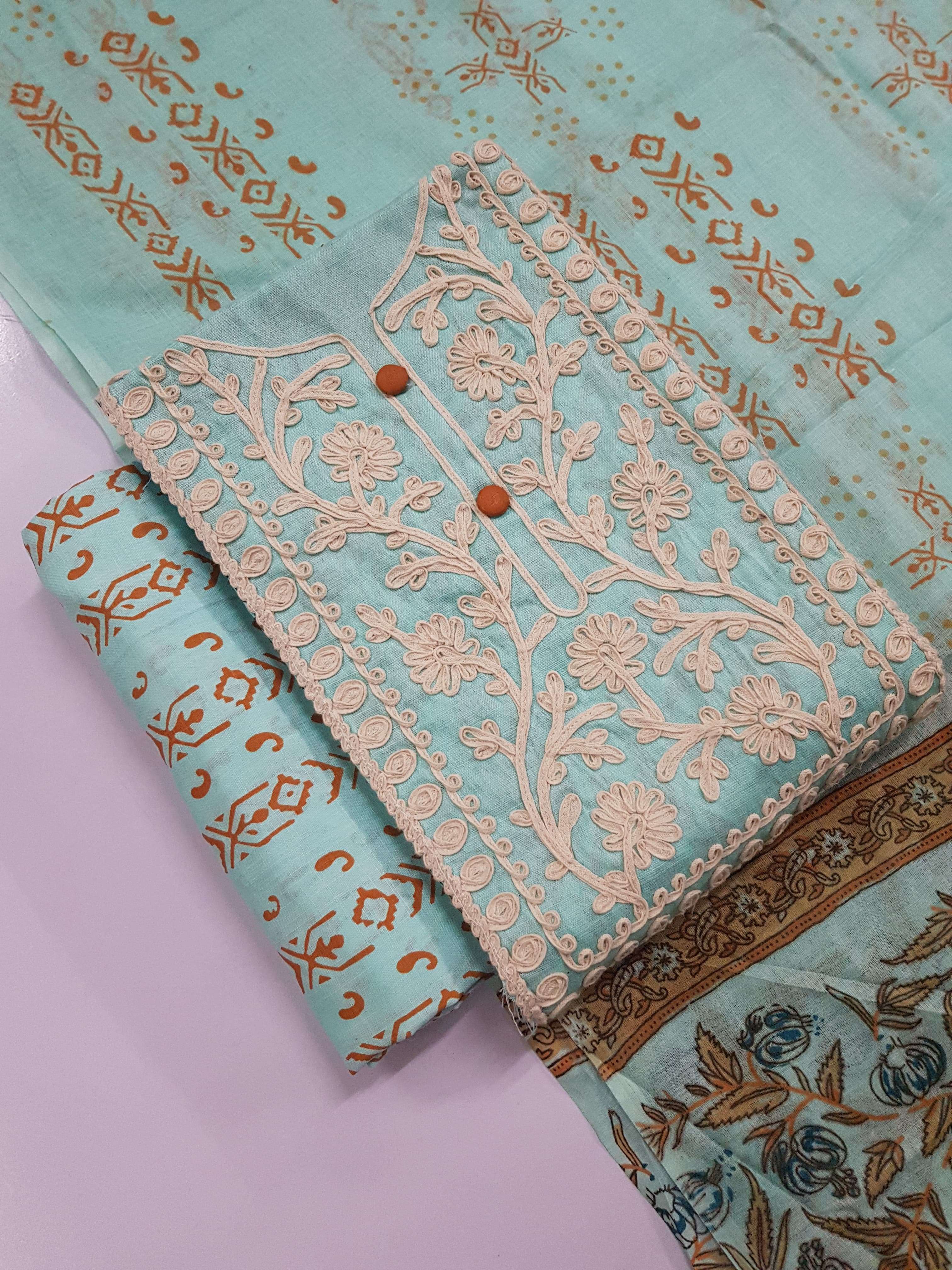 ZARA PREMIUM EMBROIDERY WORK SUIT