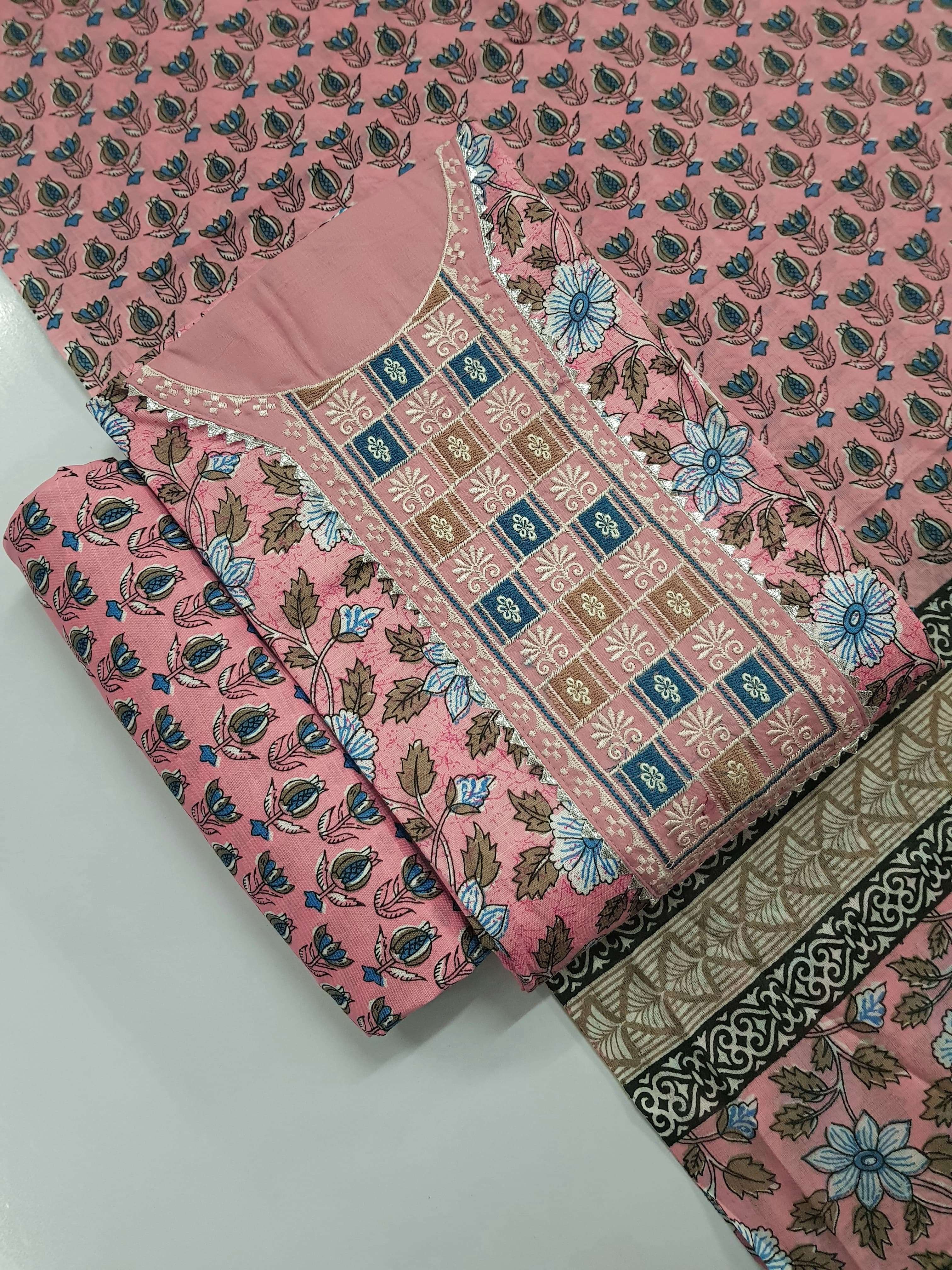 ZARA PREMIUM EMBROIDERY WORK SUIT