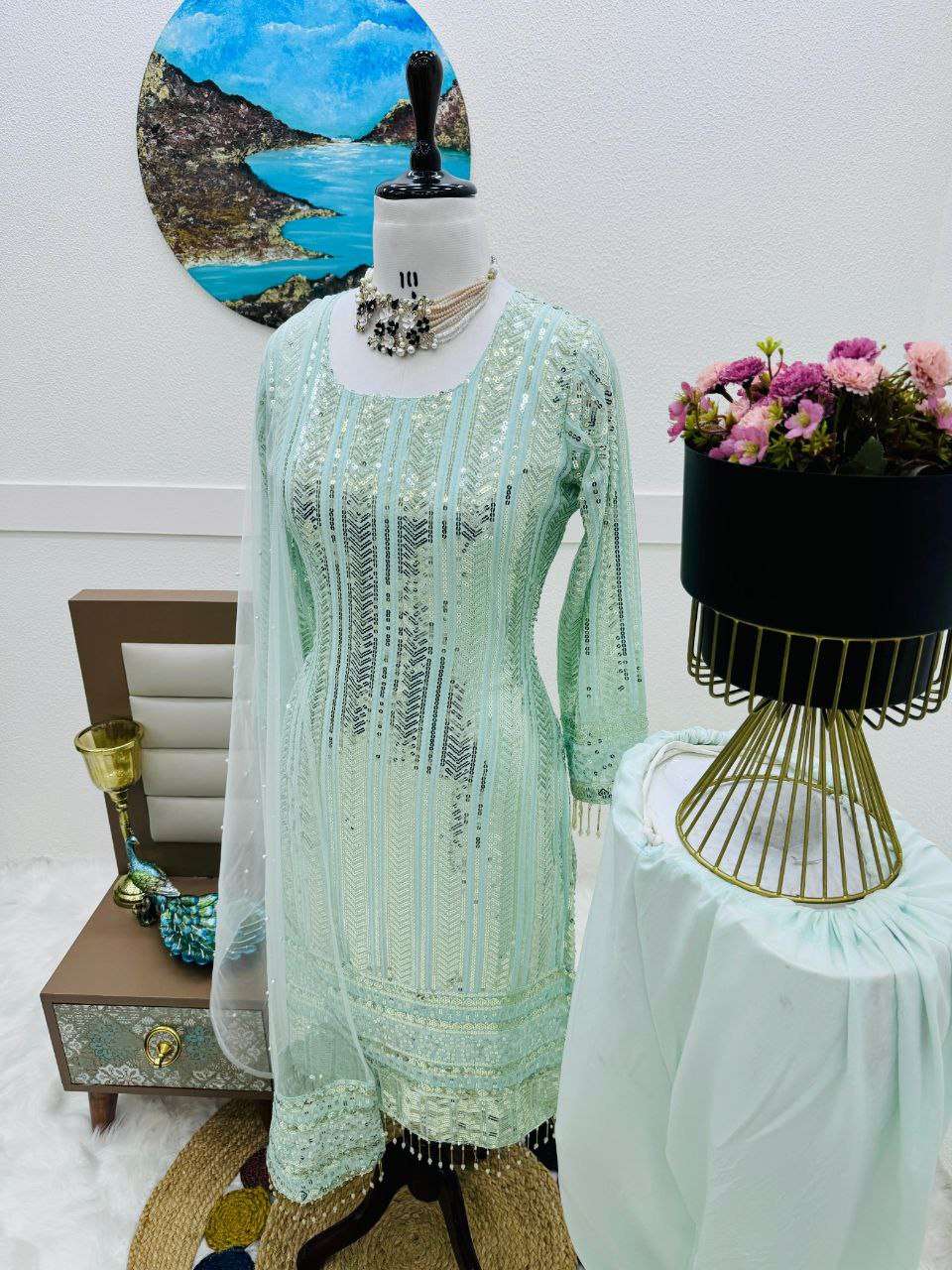ZD 10080 KURTI SET